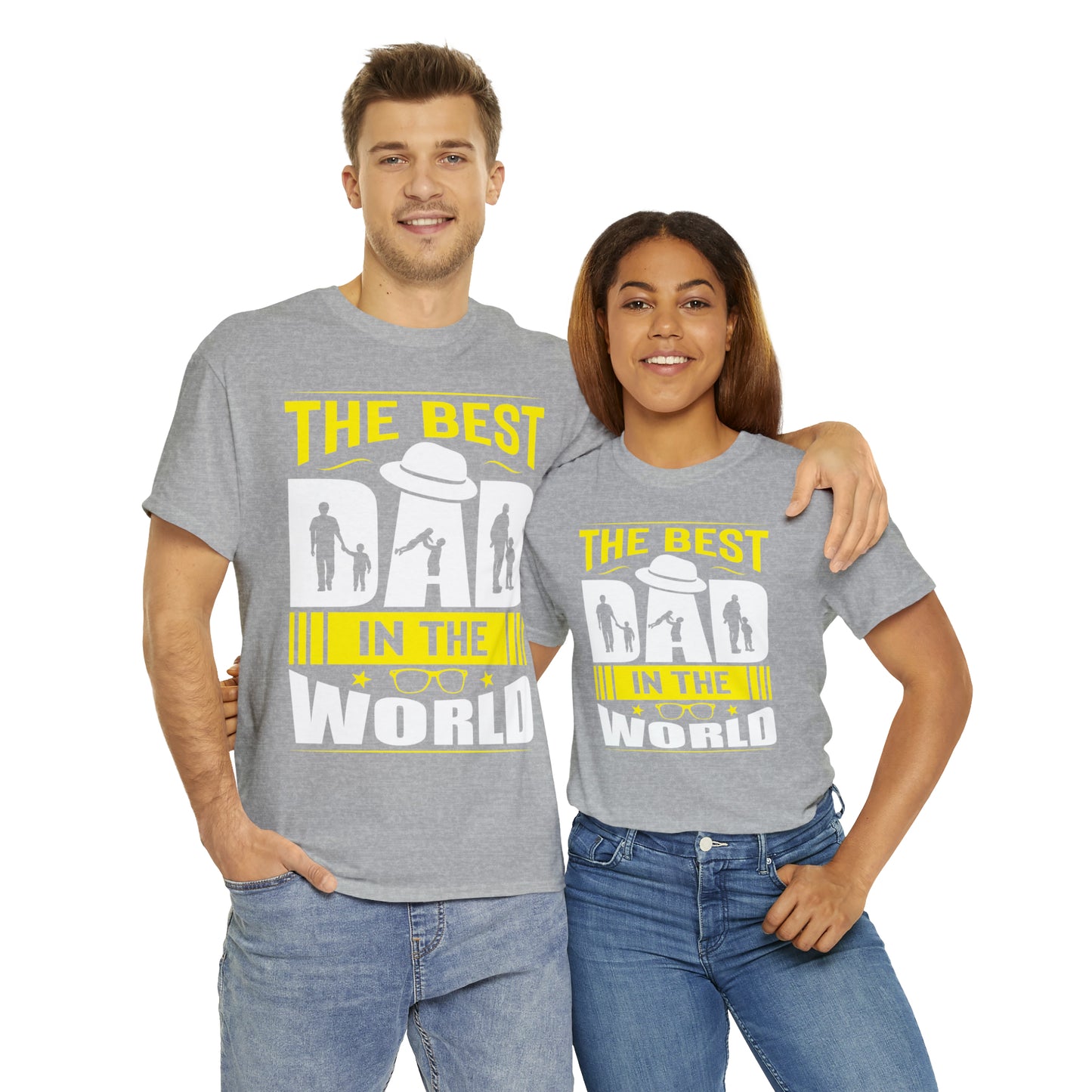 Father's Day T Shirt The Best Dad in the World Gifts Present