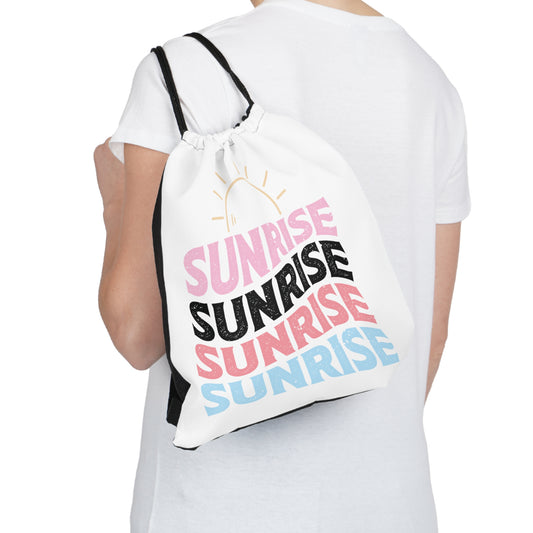 Sunrise Summer Outdoor Drawstring Bag