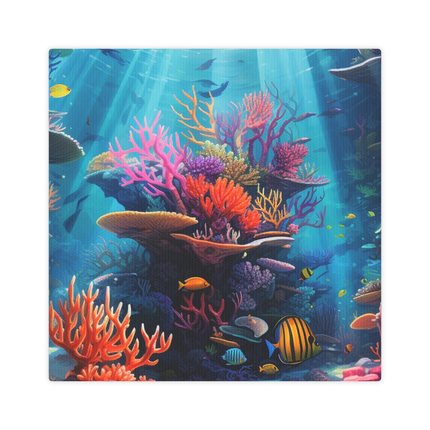 Oceanic Serenity: Deep Sea Delights Canvas Photo Tile