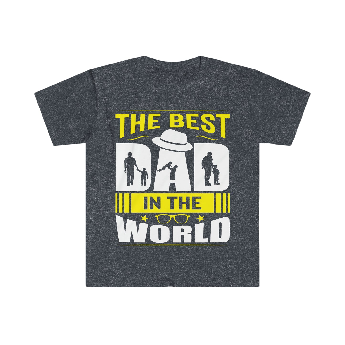 Father's Day T-Shirt The Best Dad in the World Gifts Present Unisex Softstyle