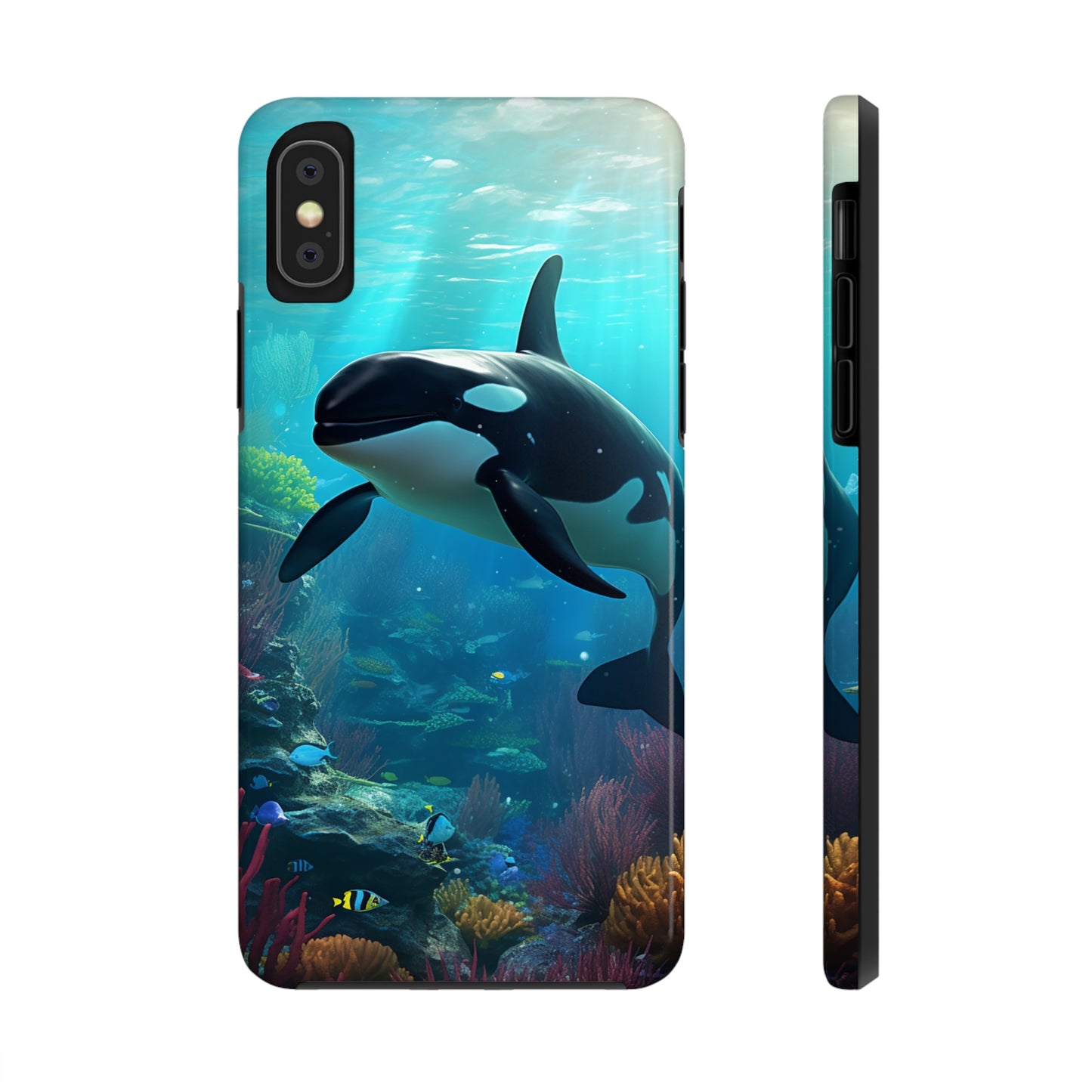 "Ocean Majesty: Killer Whale Submersion" Tough Phone Cases