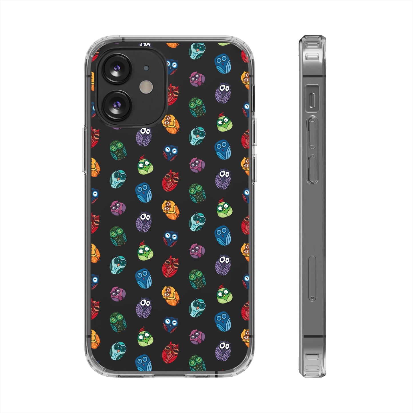 Funny Colorful Owls Tough iPhone Samsung Case