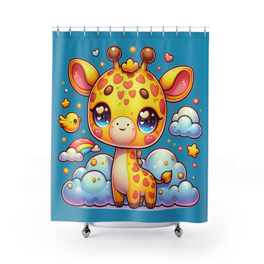 Dreamy Giraffe Delight Shower Curtains