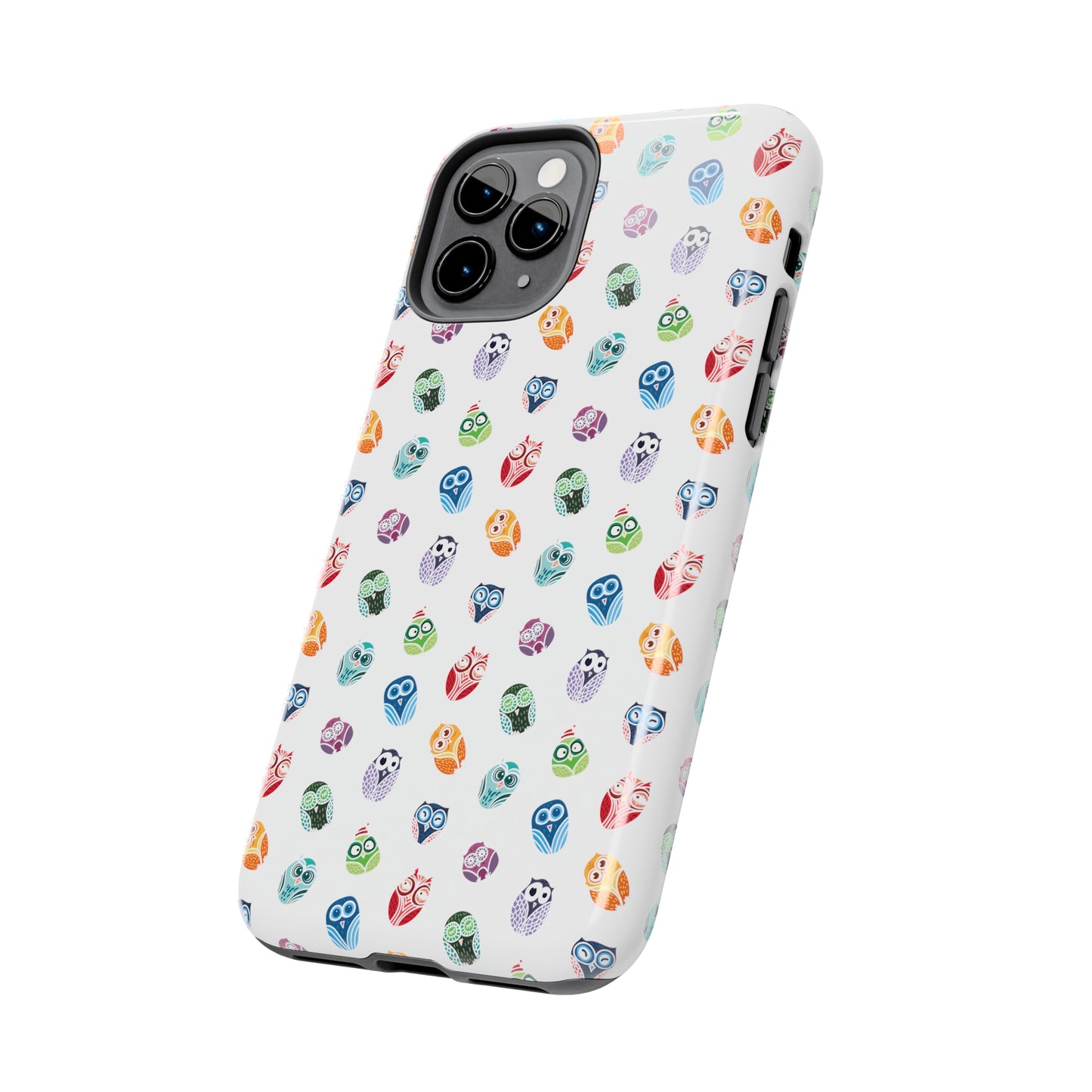 Funny Colorful Owls Tough iPhone Case, Samsung Case