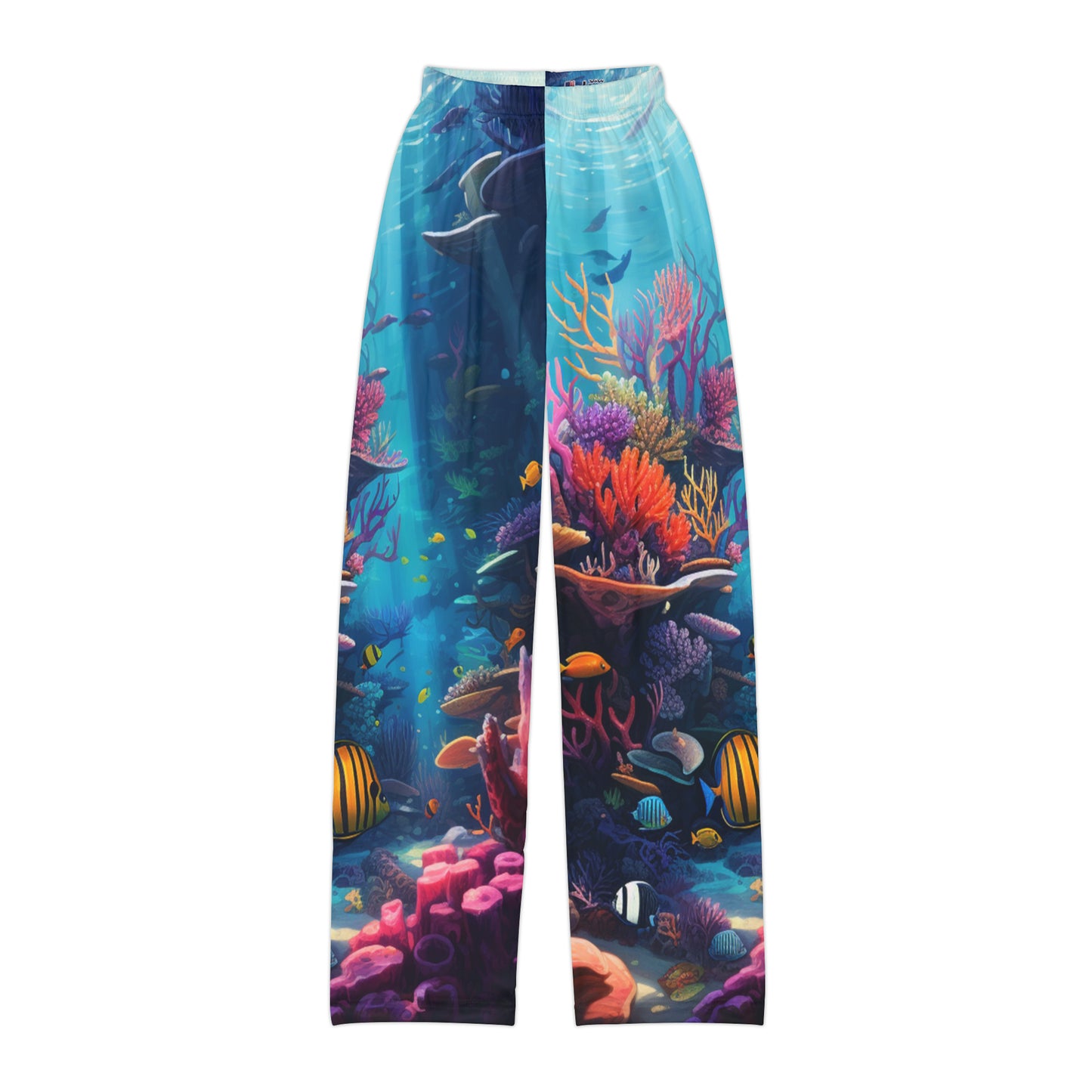 Oceanic Serenity: Deep Sea Delights Kids Pajama Pants (AOP)