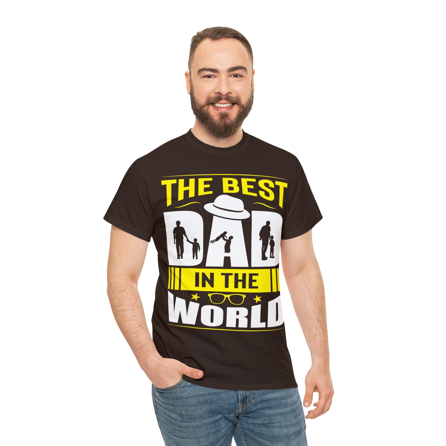 Father's Day T Shirt The Best Dad in the World Gifts Present