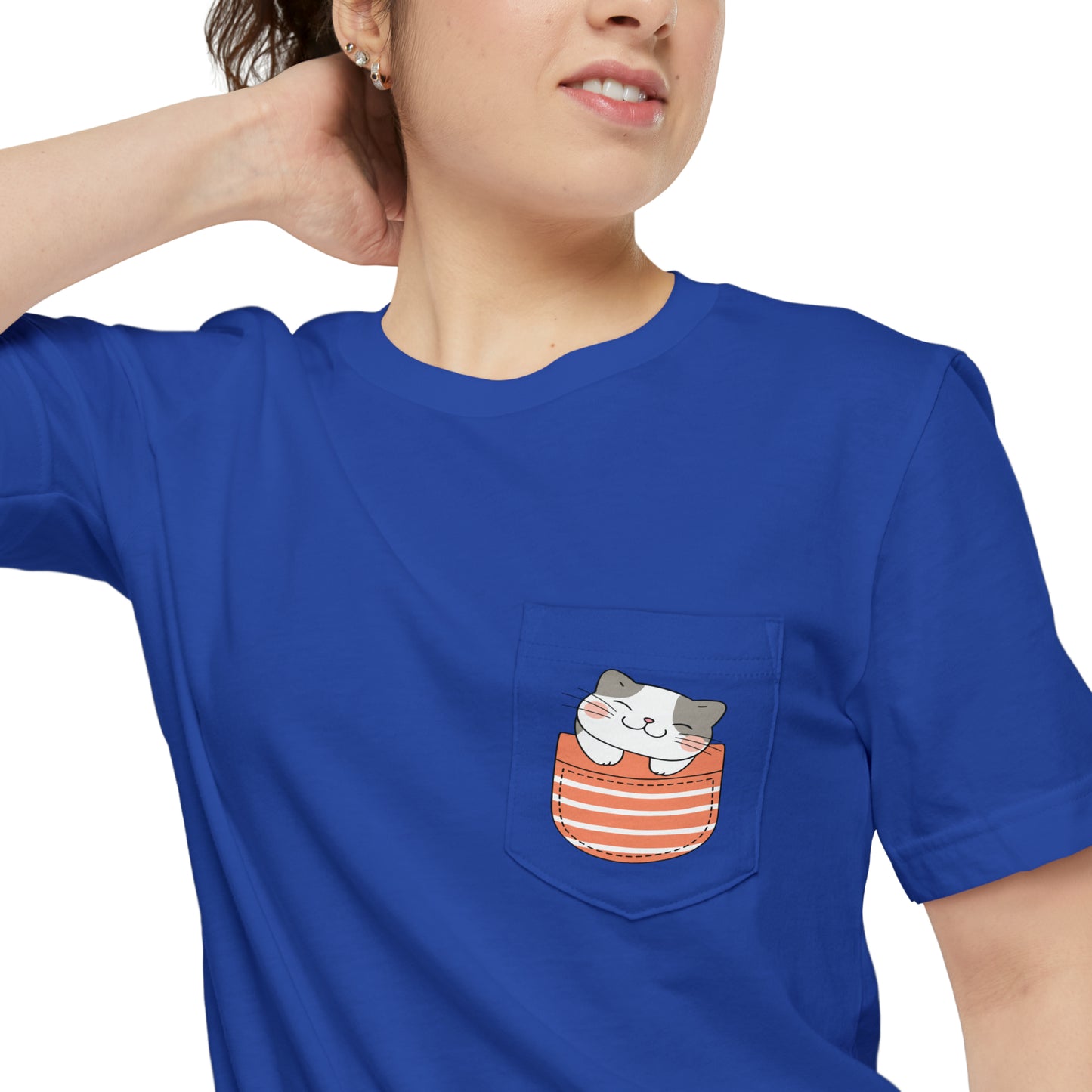 Pocket Cat Ver. 2 Unisex Pocket T-shirt