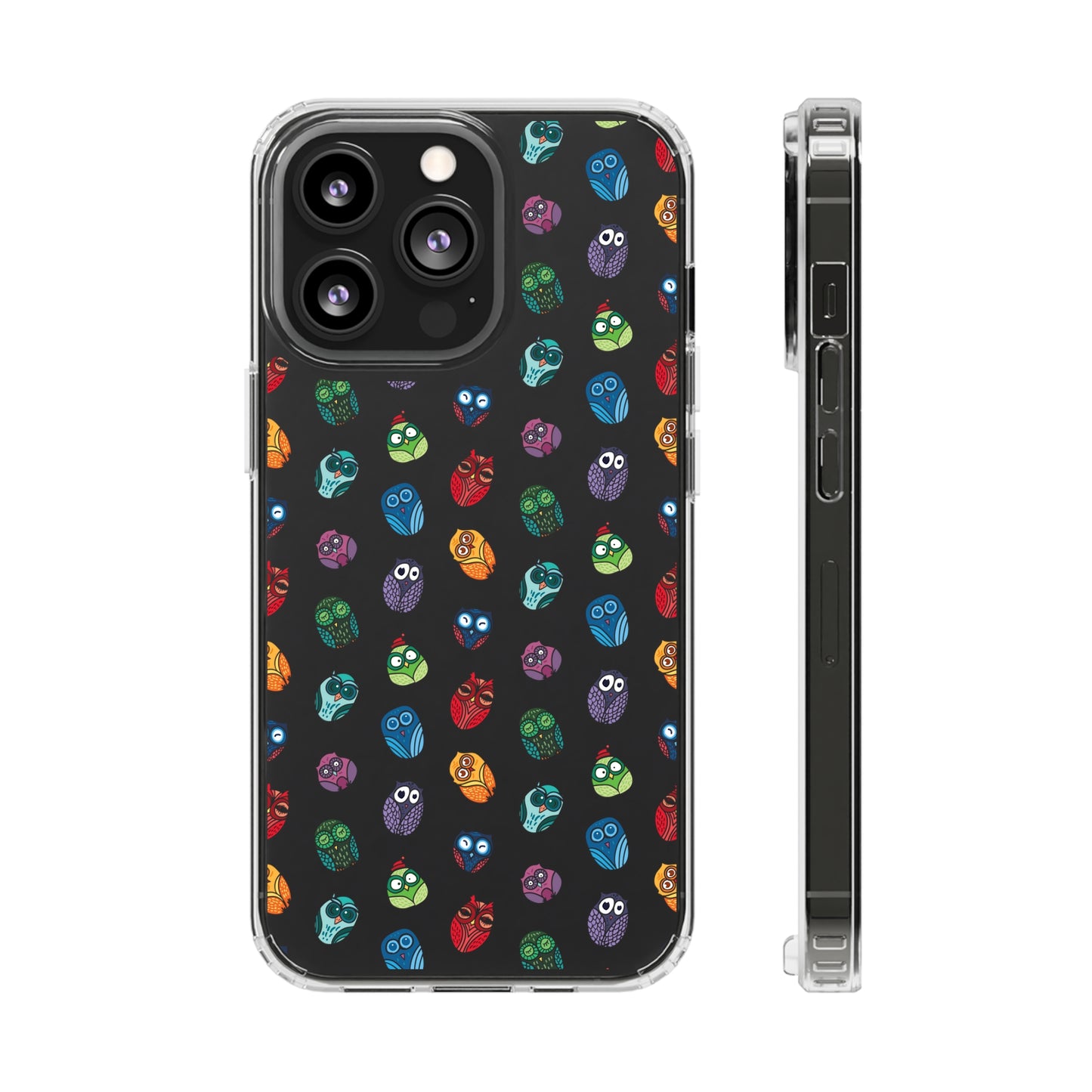 Funny Colorful Owls Tough iPhone Samsung Case