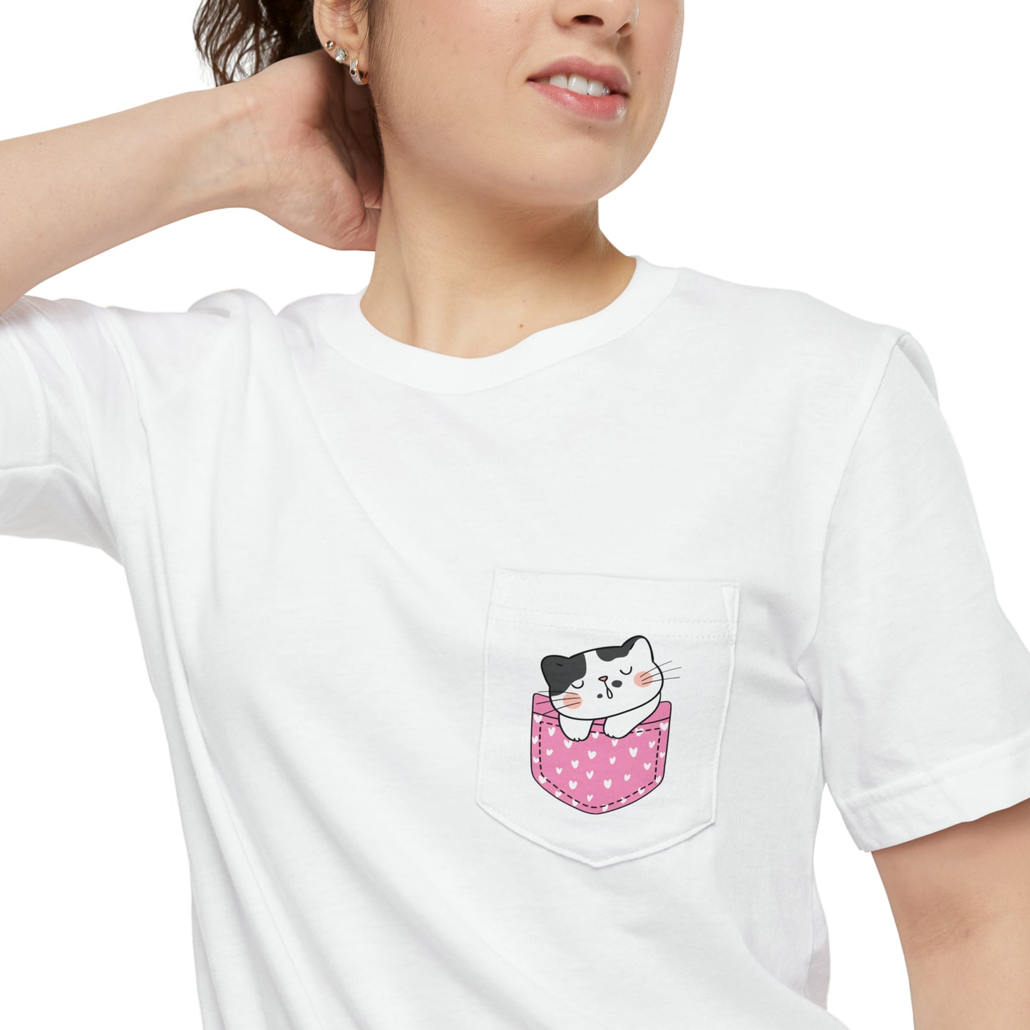 Pocket Cat Ver. 3 Unisex Pocket T-shirt