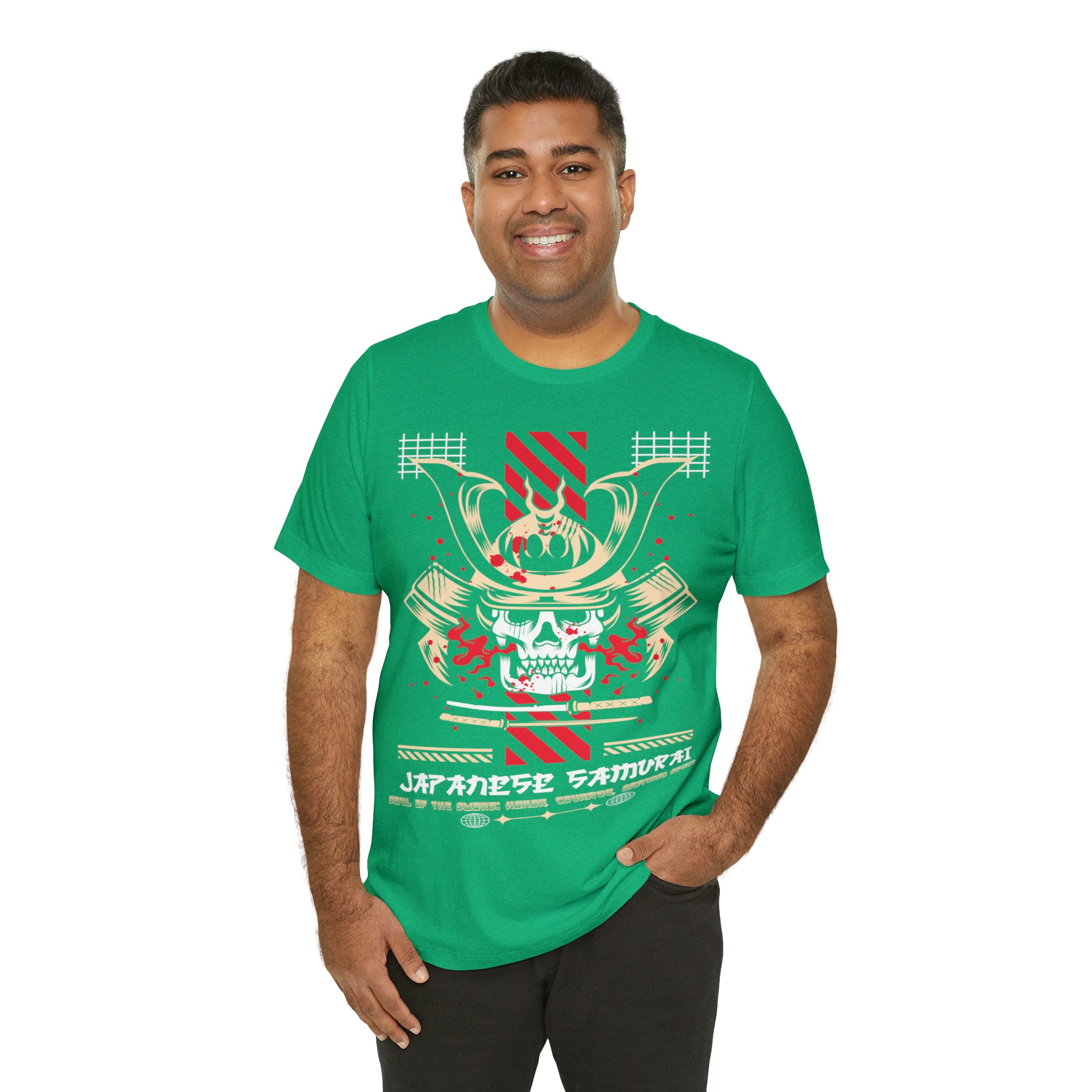 Soul of the Sword: Honor, Courage, Samurai Spirit Men Jersey Short Sleeve Tee