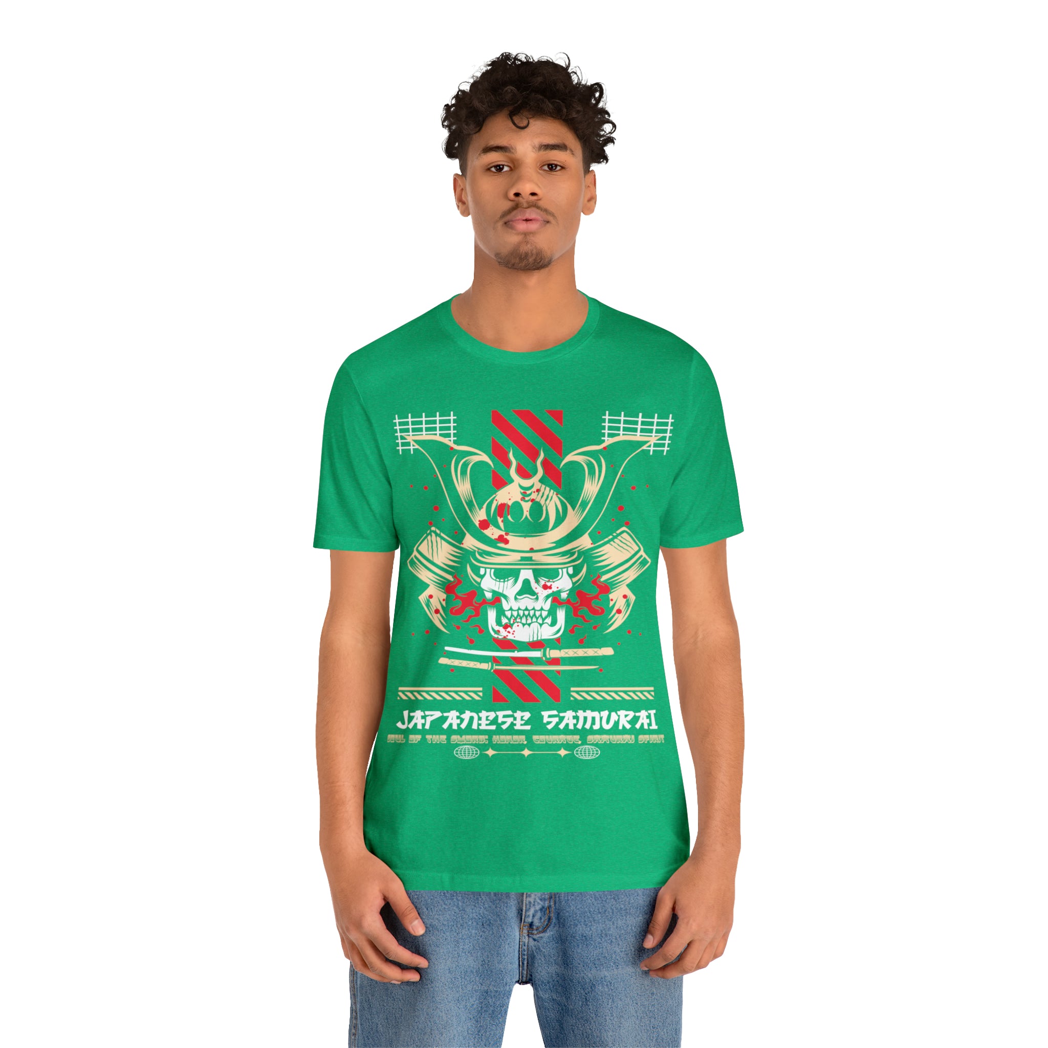 Soul of the Sword: Honor, Courage, Samurai Spirit Men Jersey Short Sleeve Tee