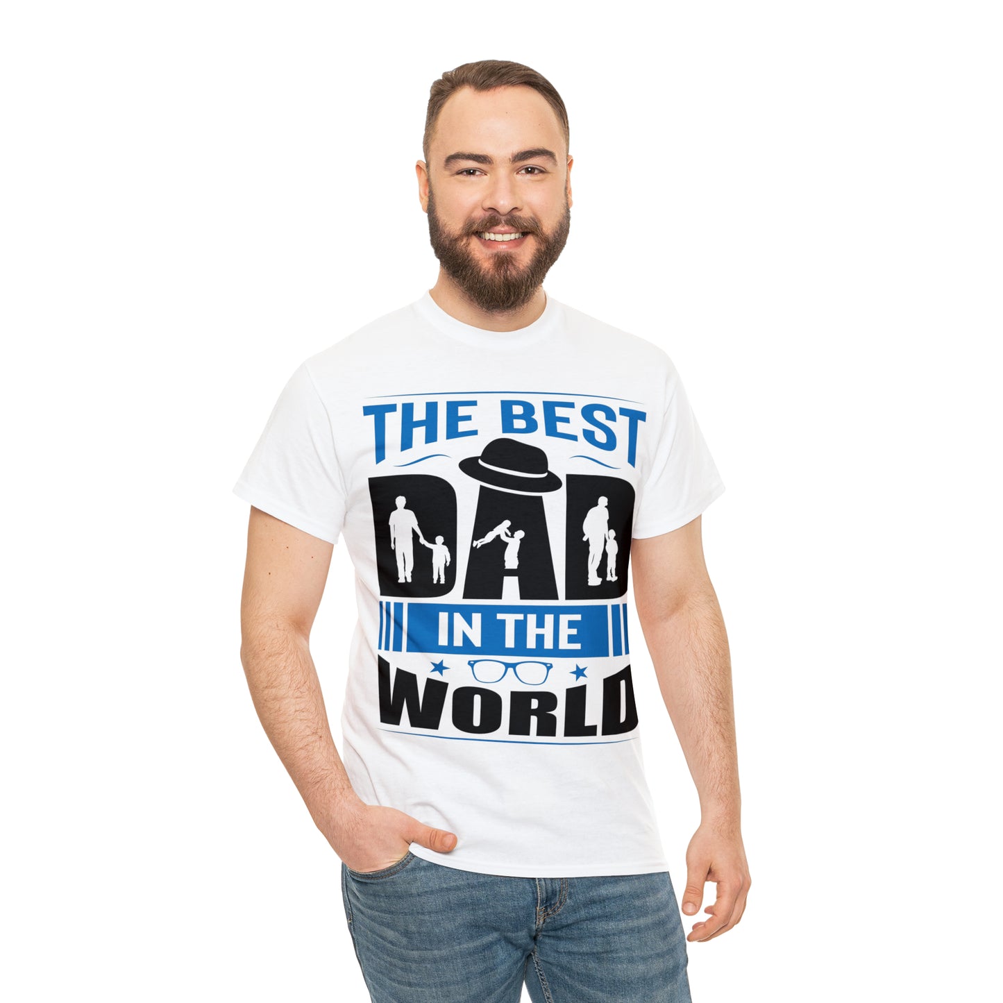 Father's Day T Shirt The Best Dad in the World Gifts Present