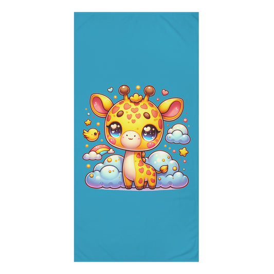 Dreamy Giraffe Delight Mink-Cotton Towel