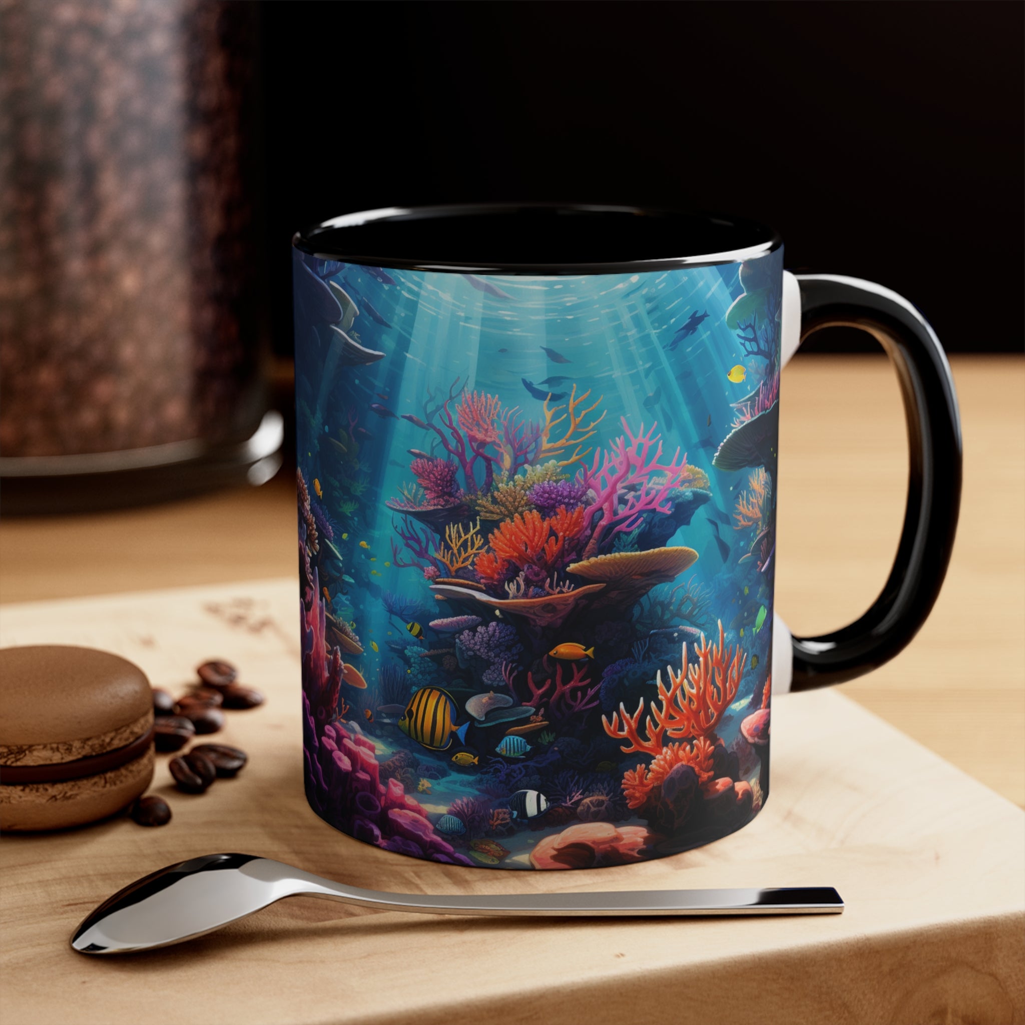 Oceanic Serenity: Deep Sea Delights Accent Mugs