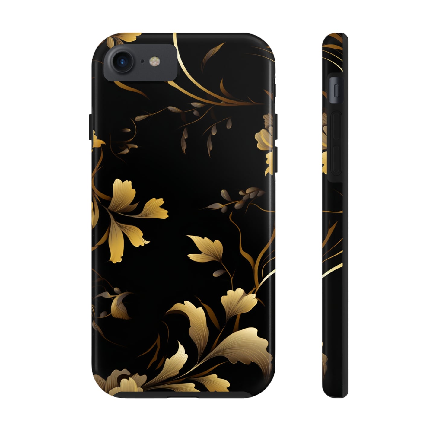 Golden Flowers Tough Phone Cases