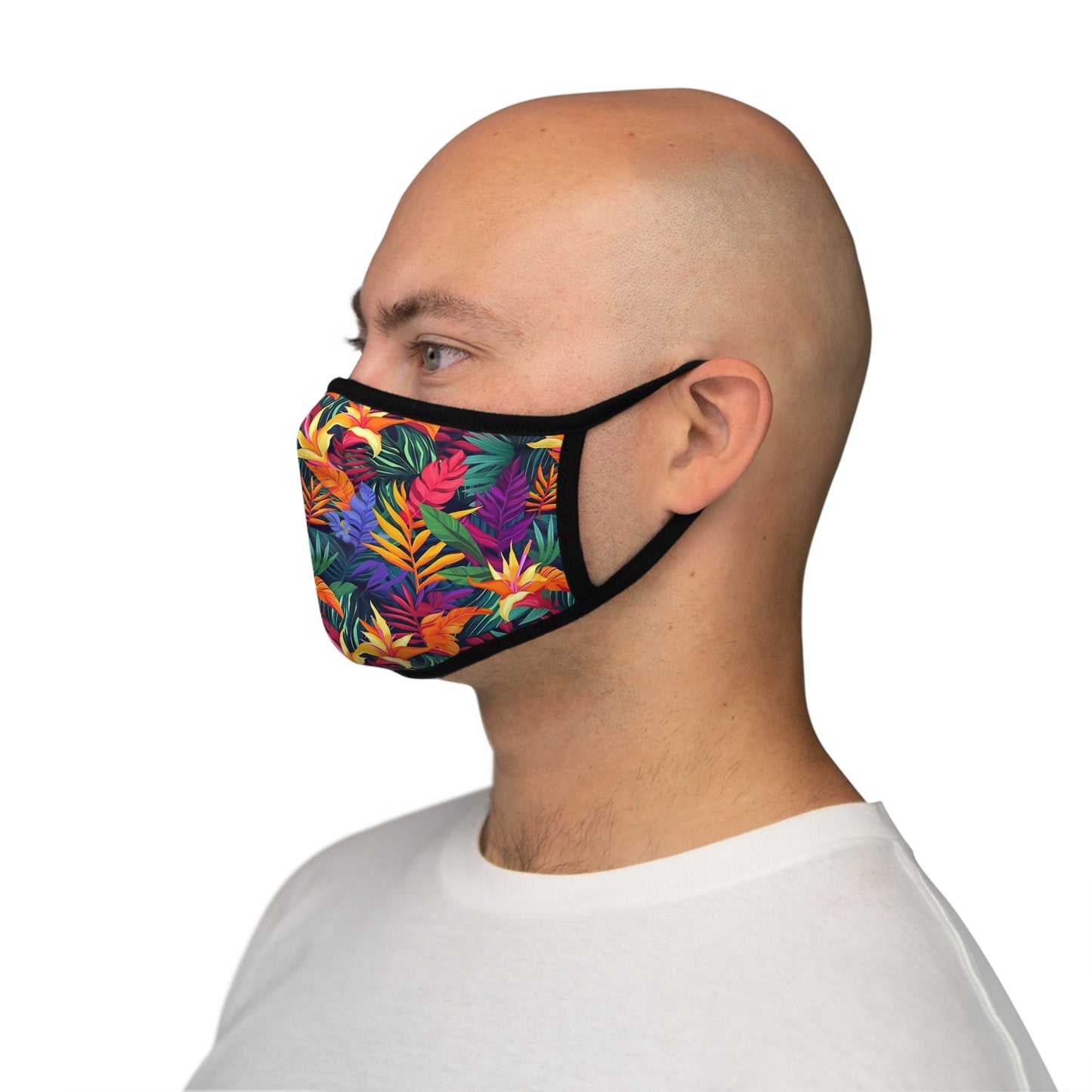 Tropicolor Bliss Fitted Polyester Face Mask