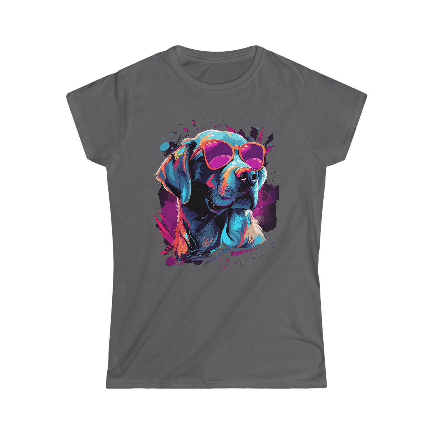 Shades of Pawsomeness: The Cool Canine Collection Ver.1 Women's Softstyle Tee