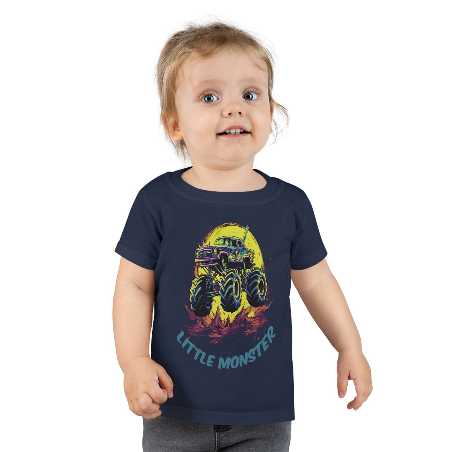 Monster Truck with Tittle "Little Monster" Toddler T-shirt