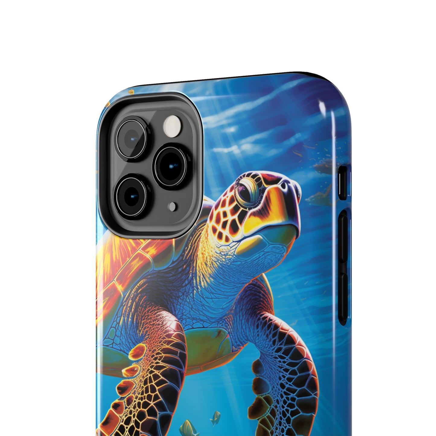 Serene Depths: A Majestic Sea Turtle Journey - Phone  Tough Cases