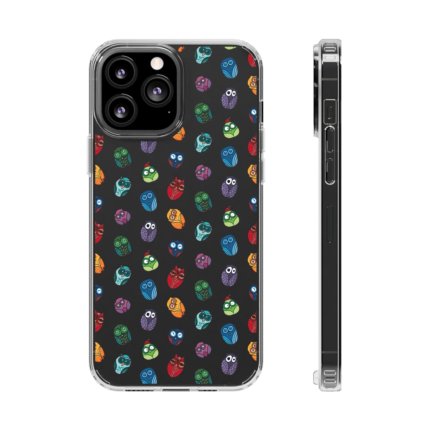 Funny Colorful Owls Tough iPhone Samsung Case