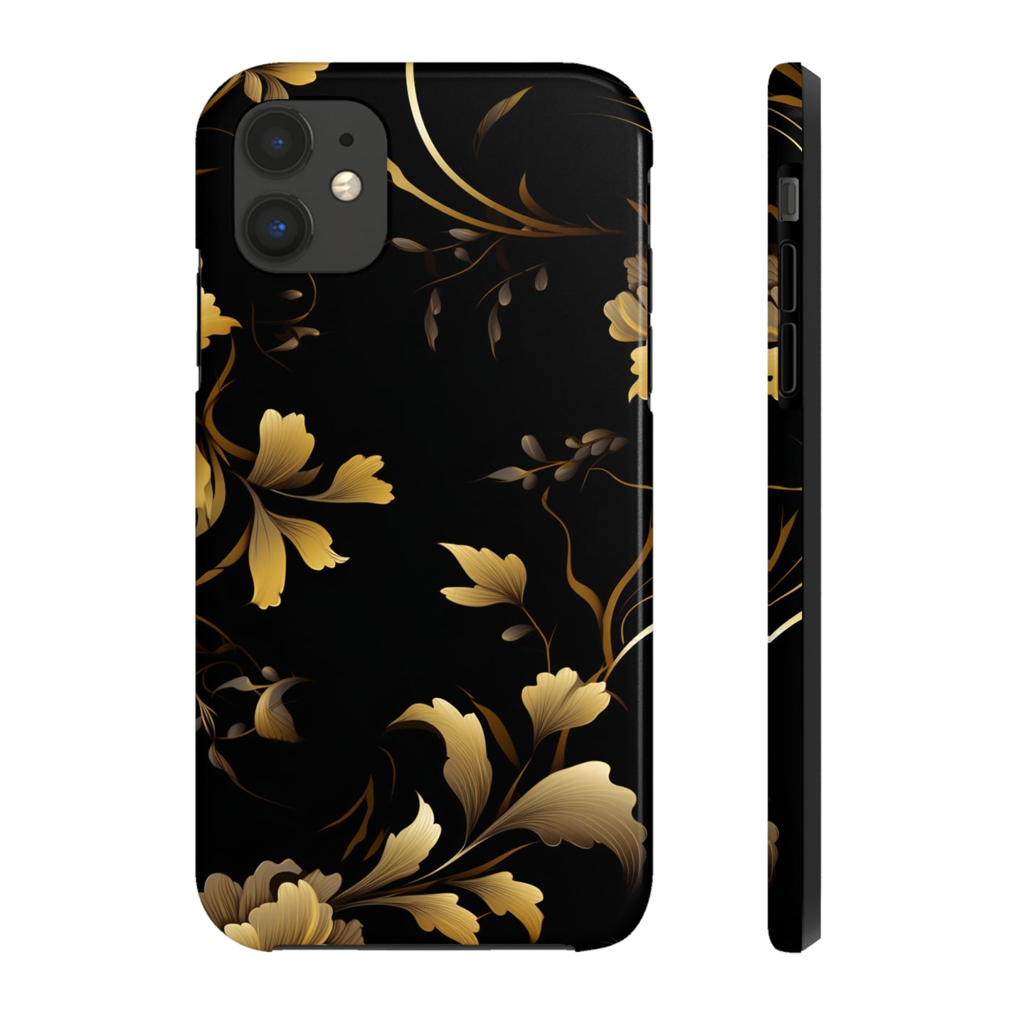 Golden Flowers Tough Phone Cases