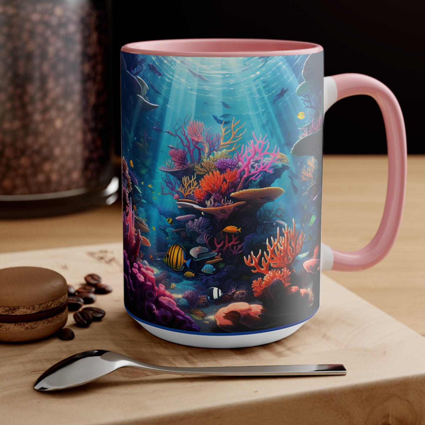 Oceanic Serenity: Deep Sea Delights Accent Mugs