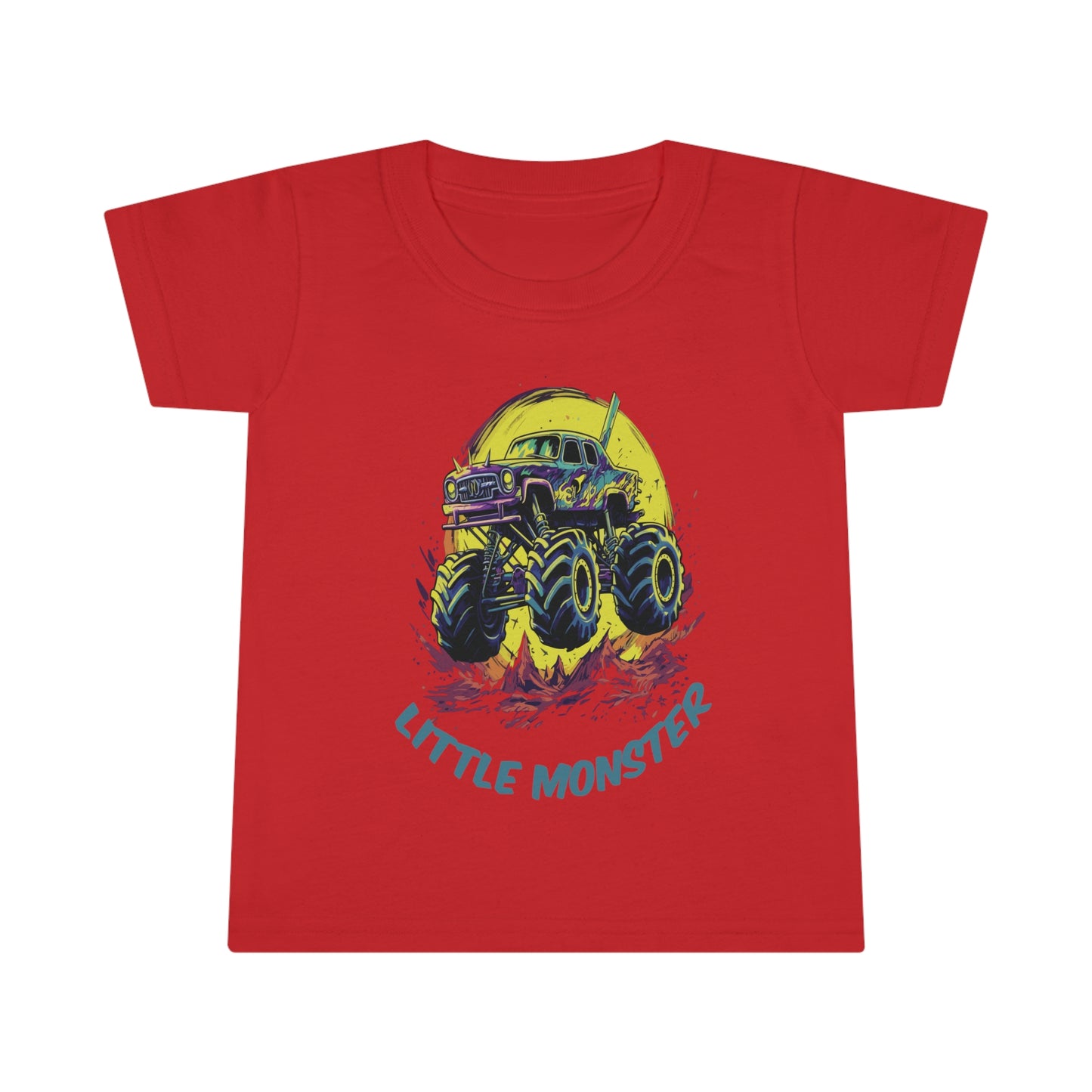 Monster Truck with Tittle "Little Monster" Toddler T-shirt