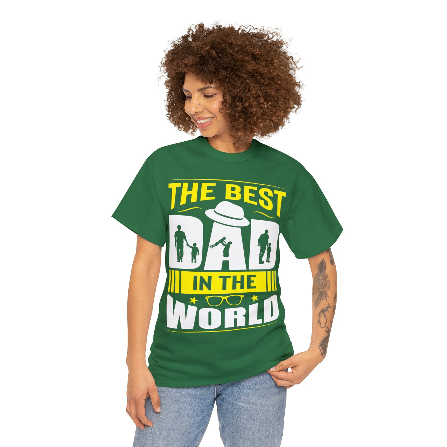 Father's Day T Shirt The Best Dad in the World Gifts Present