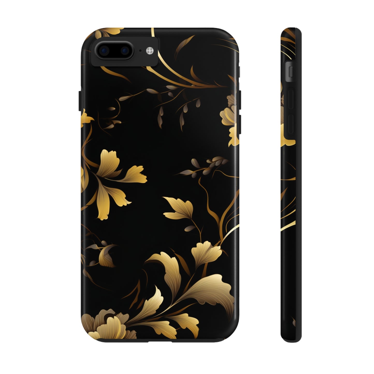 Golden Flowers Tough Phone Cases