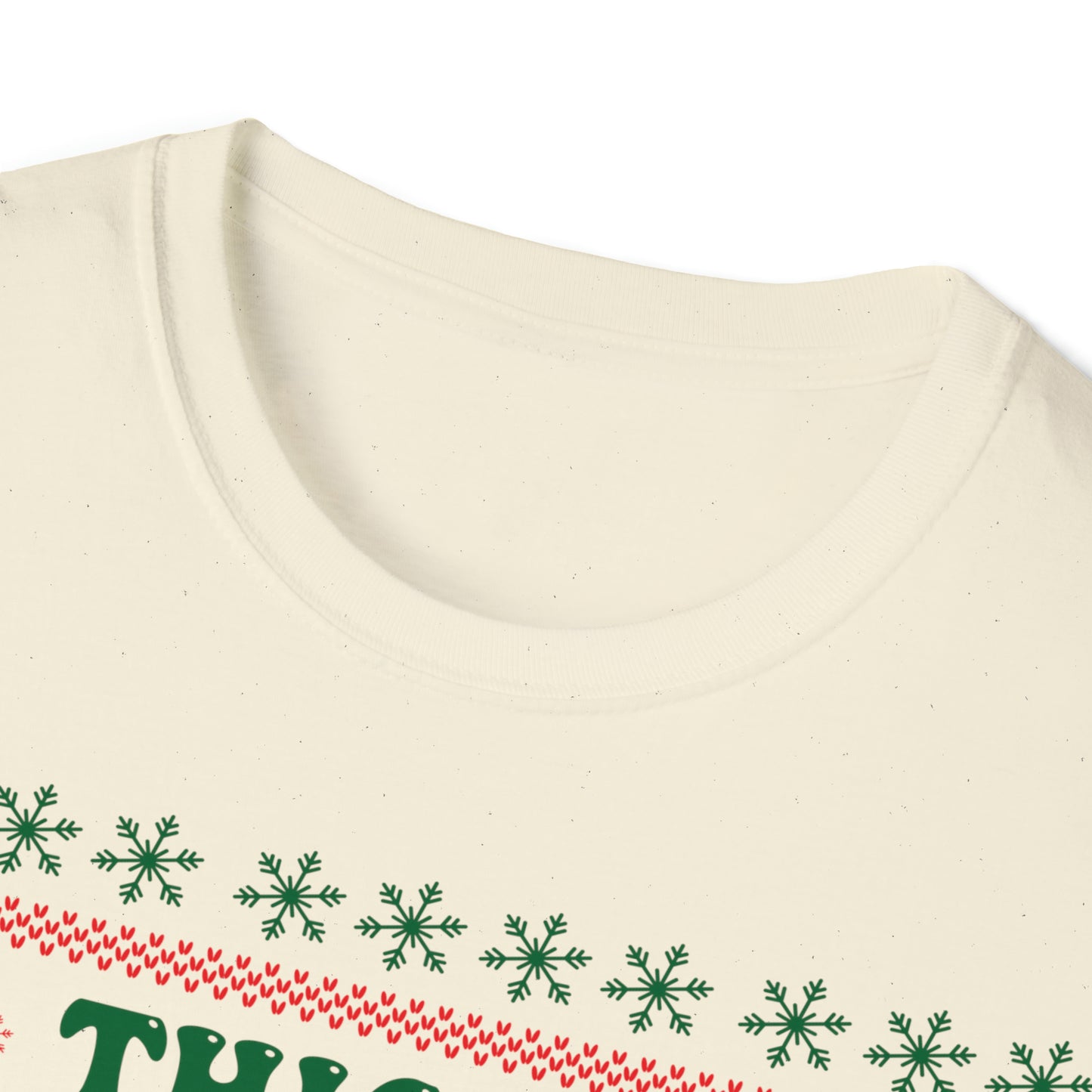 Thick Thighs Christmas Vibes Unisex Softstyle T-Shirt