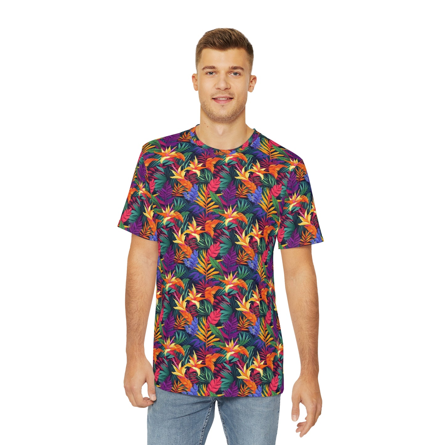 TropiColor Bliss Men's Polyester Tee (AOP)