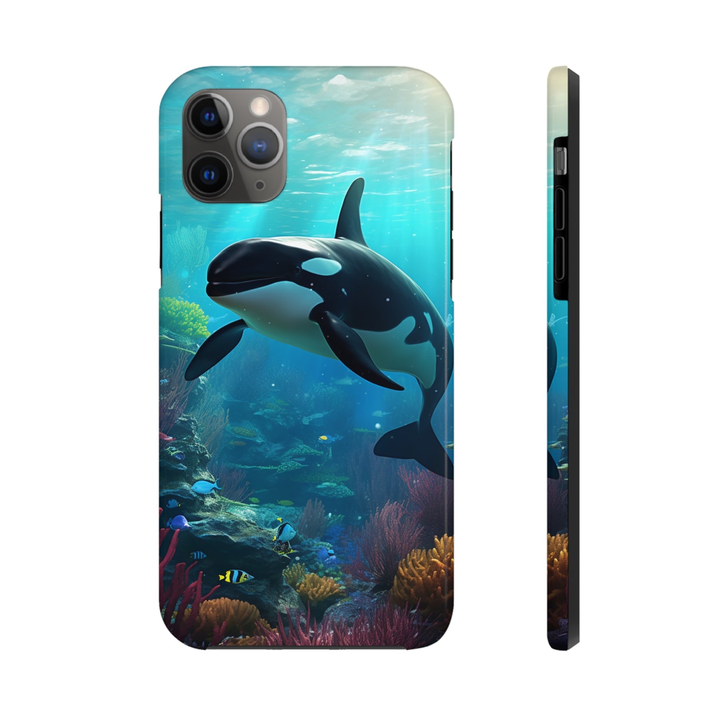 "Ocean Majesty: Killer Whale Submersion" Tough Phone Cases