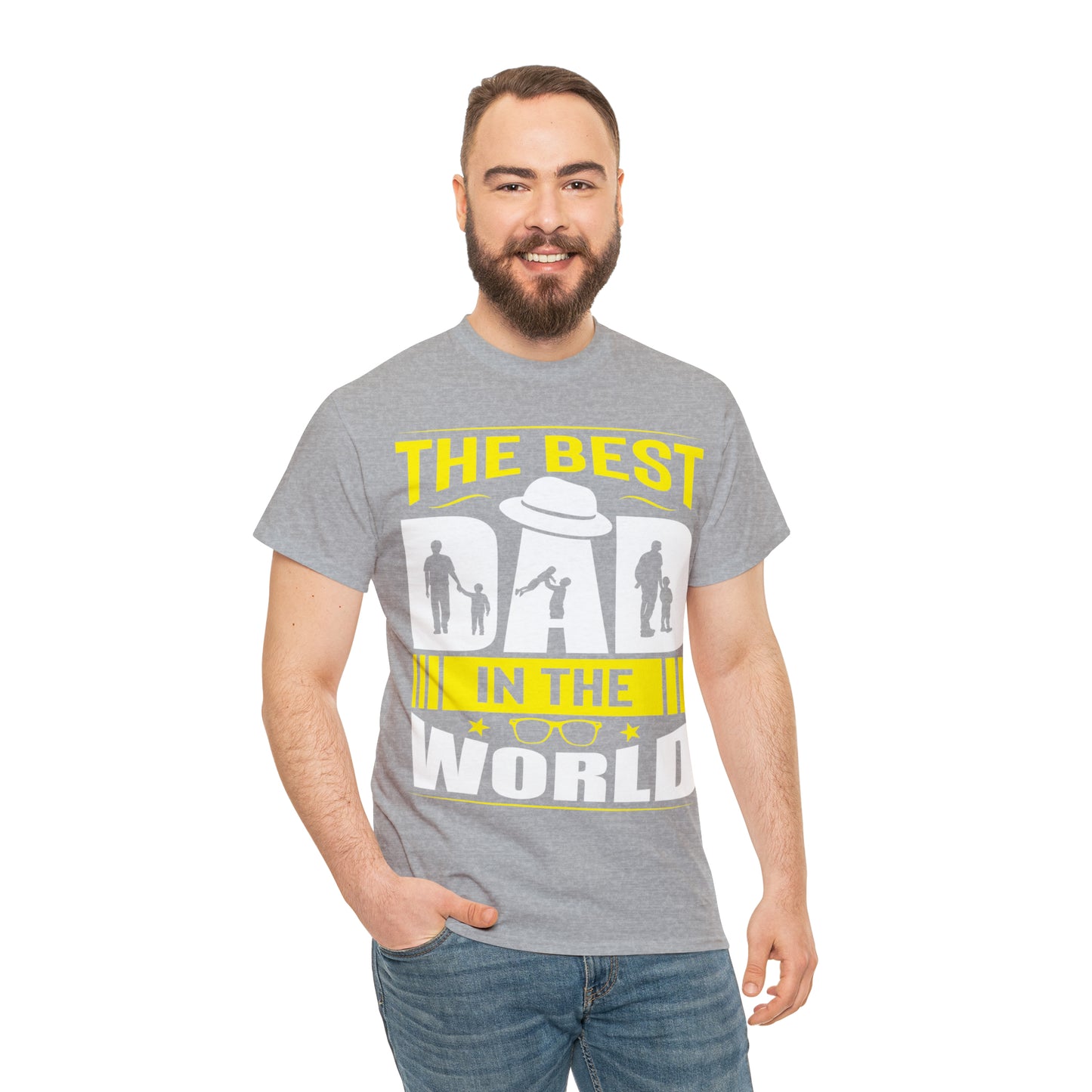 Father's Day T Shirt The Best Dad in the World Gifts Present