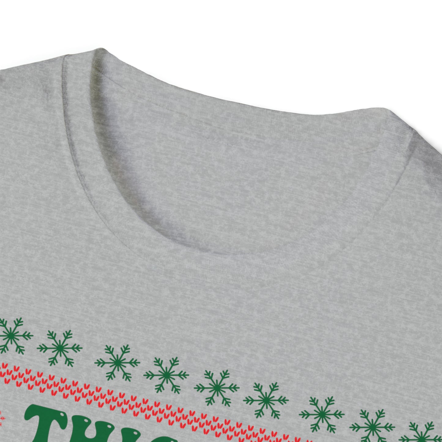 Thick Thighs Christmas Vibes Unisex Softstyle T-Shirt