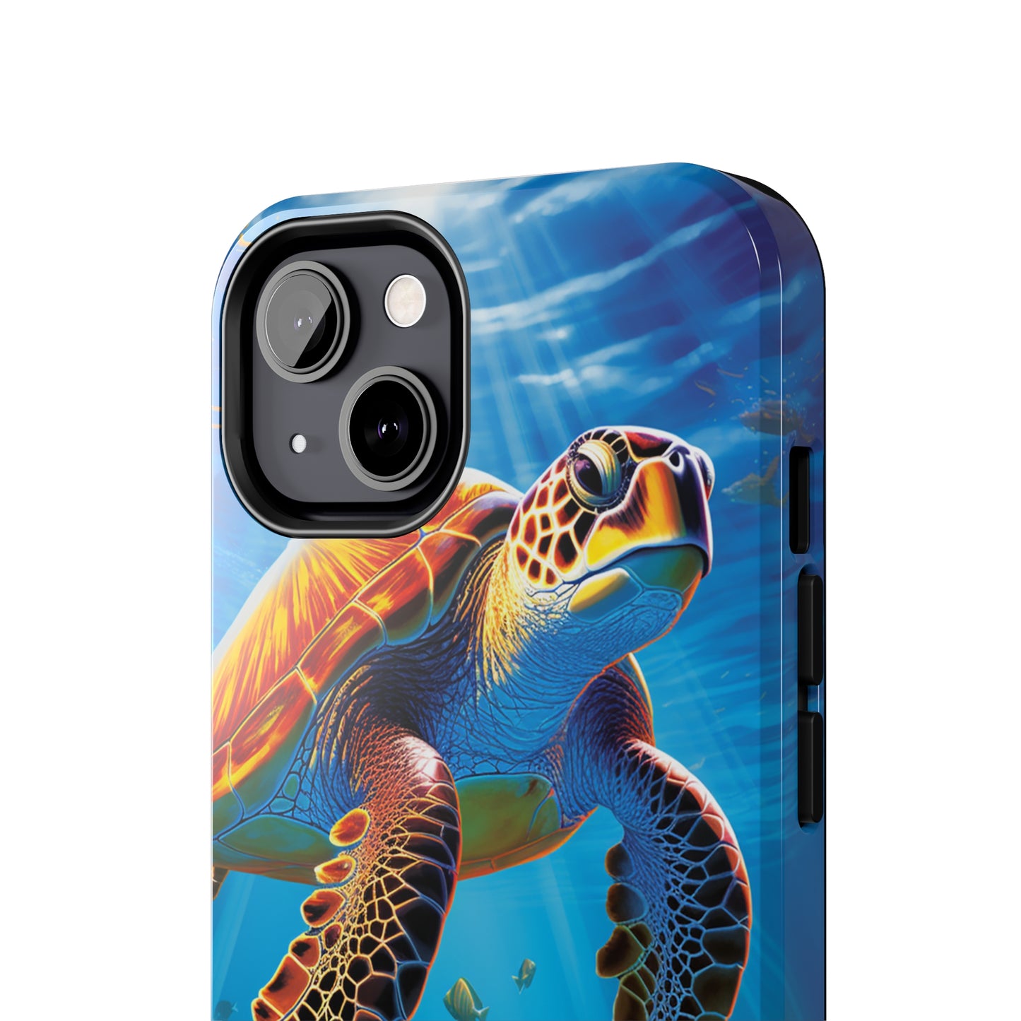 Serene Depths: A Majestic Sea Turtle Journey - Tough iPhone Cases