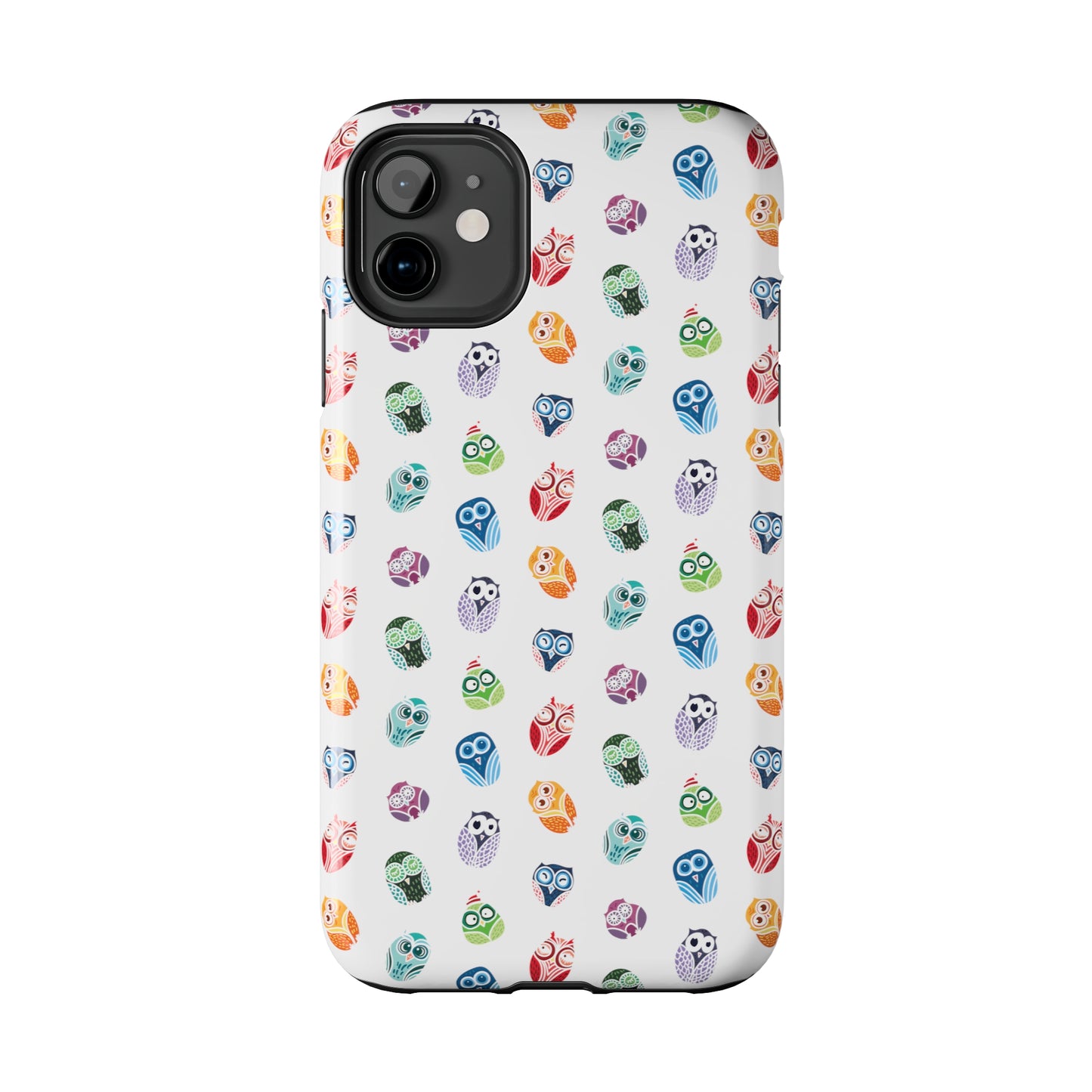 Funny Colorful Owls Tough iPhone Case, Samsung Case