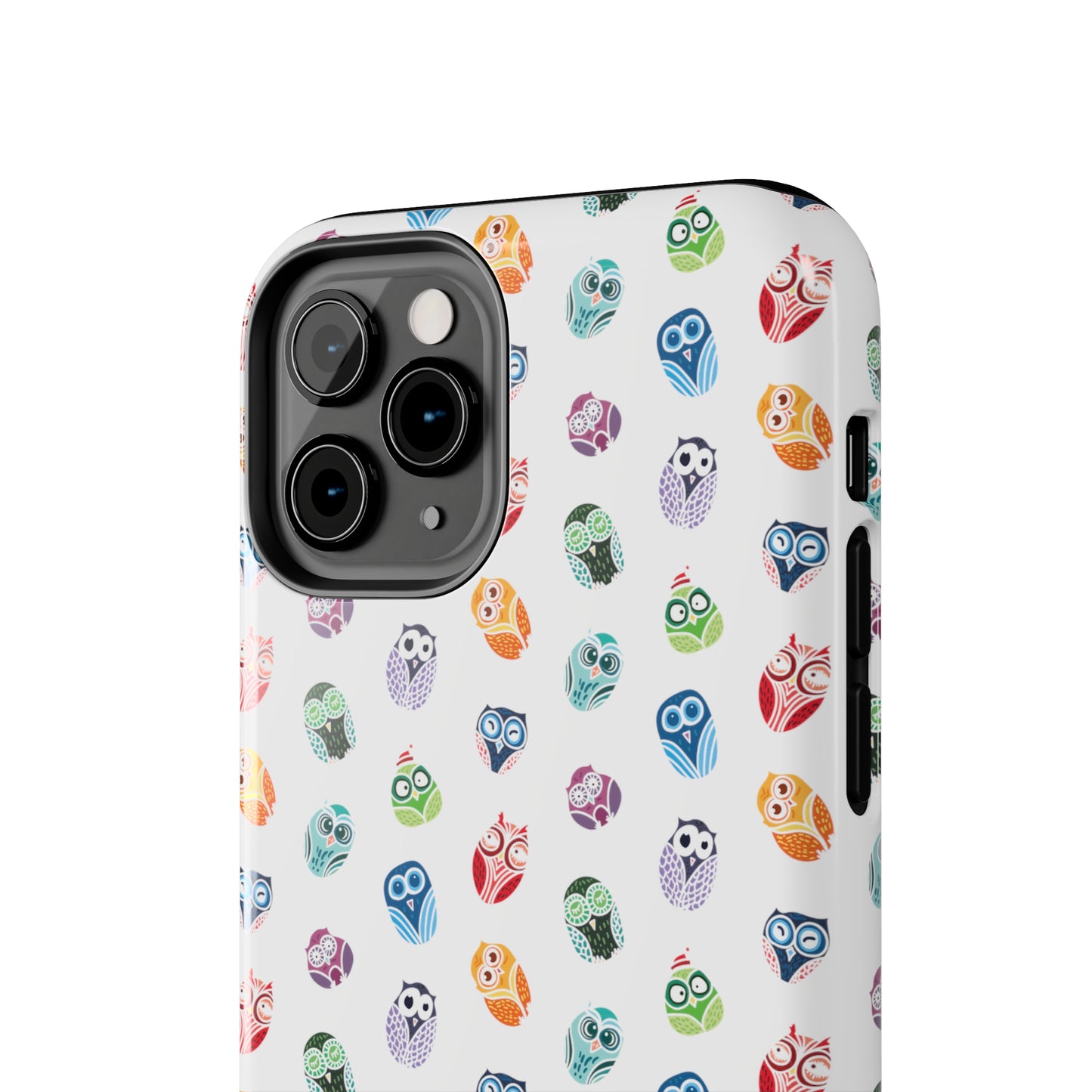 Funny Colorful Owls Tough iPhone Case, Samsung Case