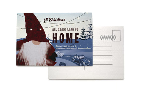 Homecoming Christmas Standard Postcard 4x6