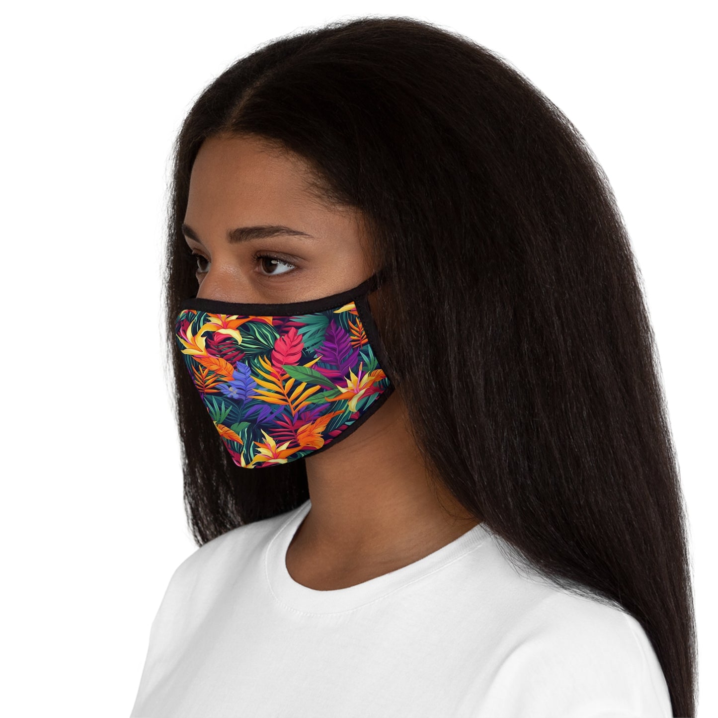 Tropicolor Bliss Fitted Polyester Face Mask