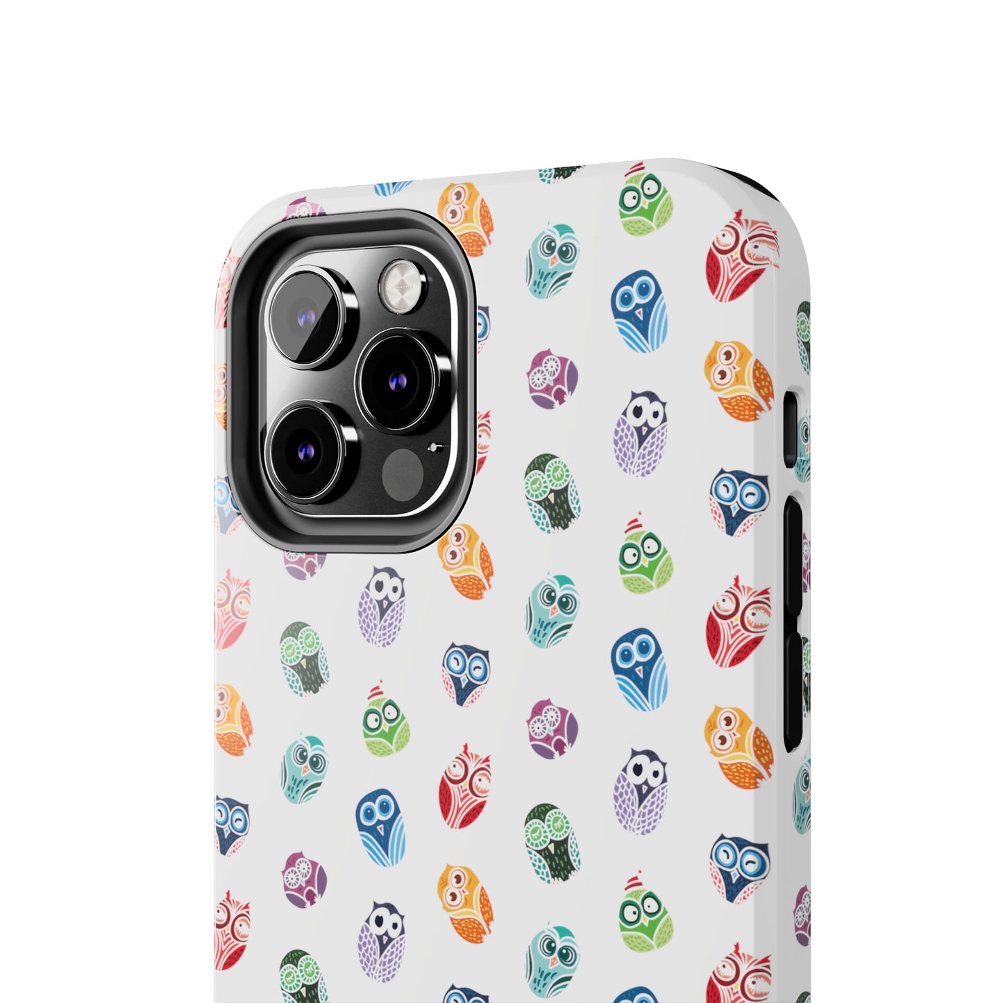 Funny Colorful Owls Tough iPhone Case, Samsung Case