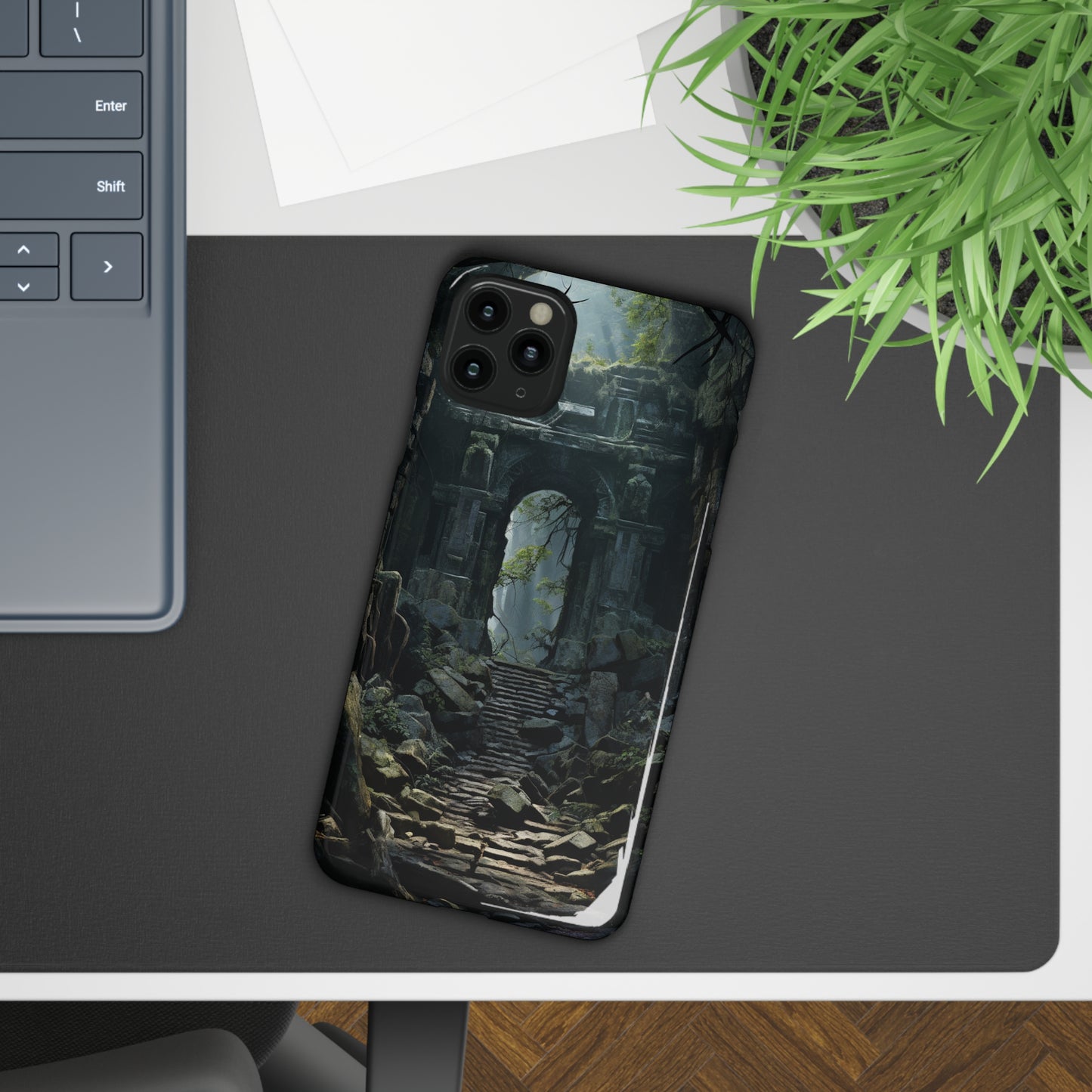 Nature's Treasures: Forgotten Forest Ruins Cover Slim Cases