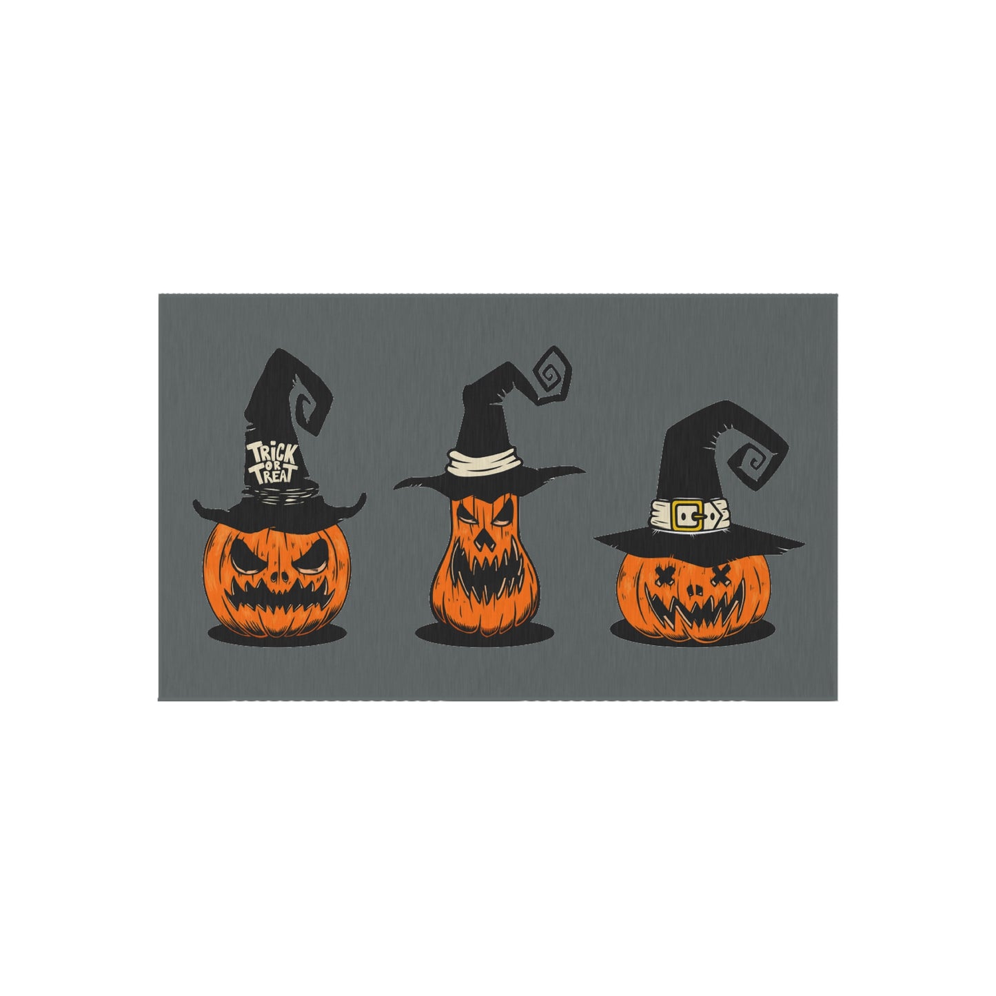 Spooky Pumpkin Trio Outdoor Rug