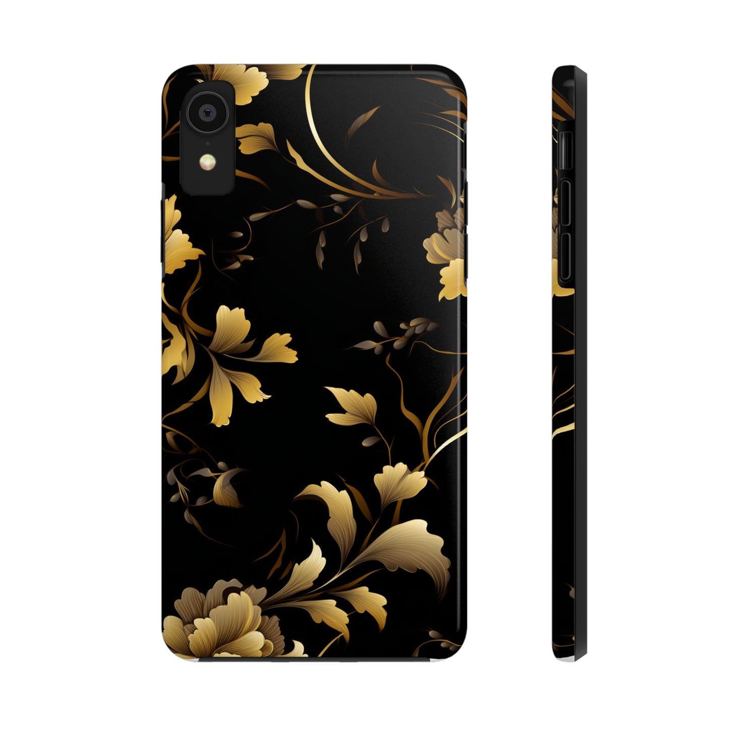 Golden Flowers Tough Phone Cases