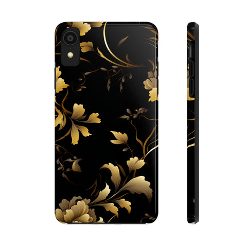 Golden Flowers Tough Phone Cases