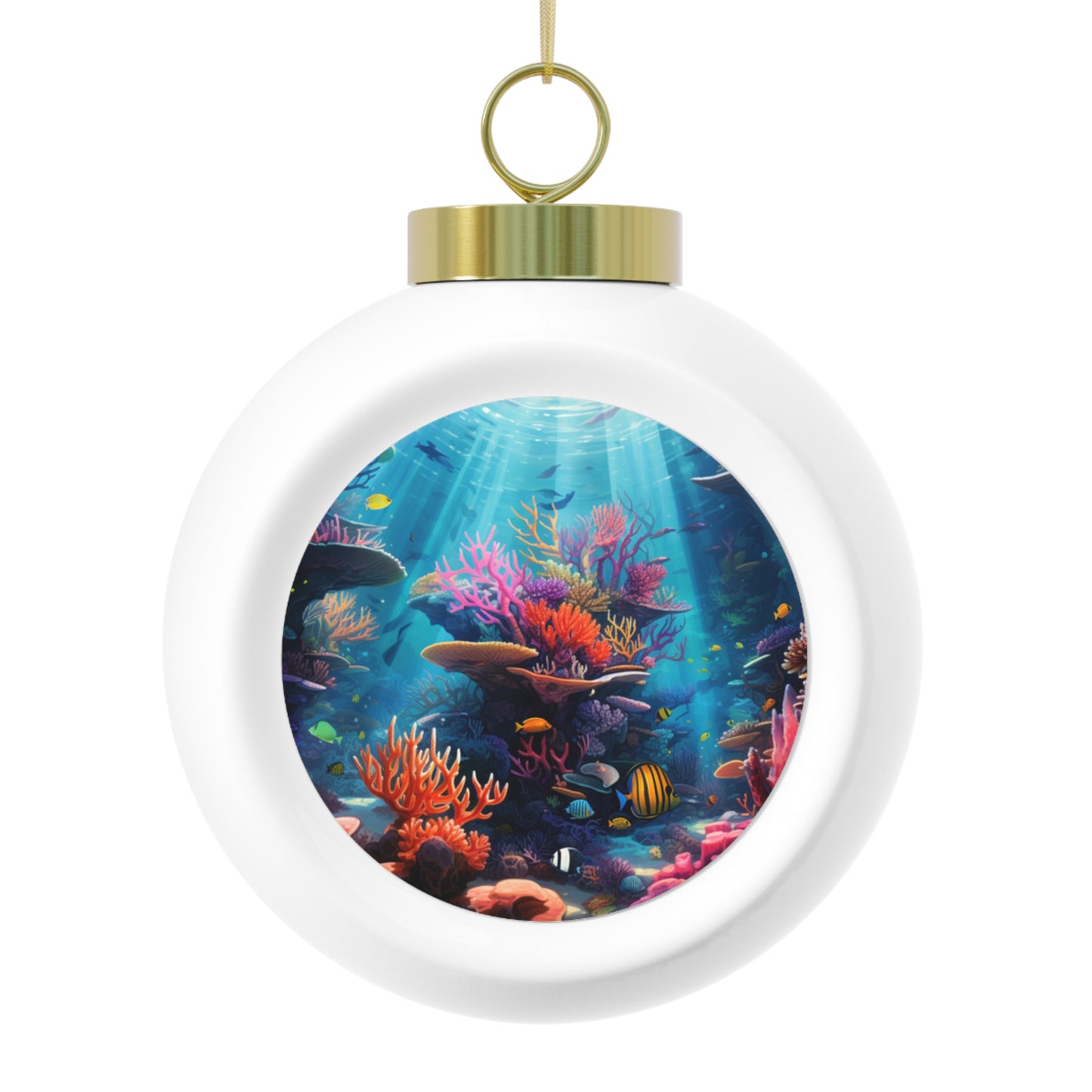 Oceanic Serenity: Deep Sea Delights Christmas Ball Ornament