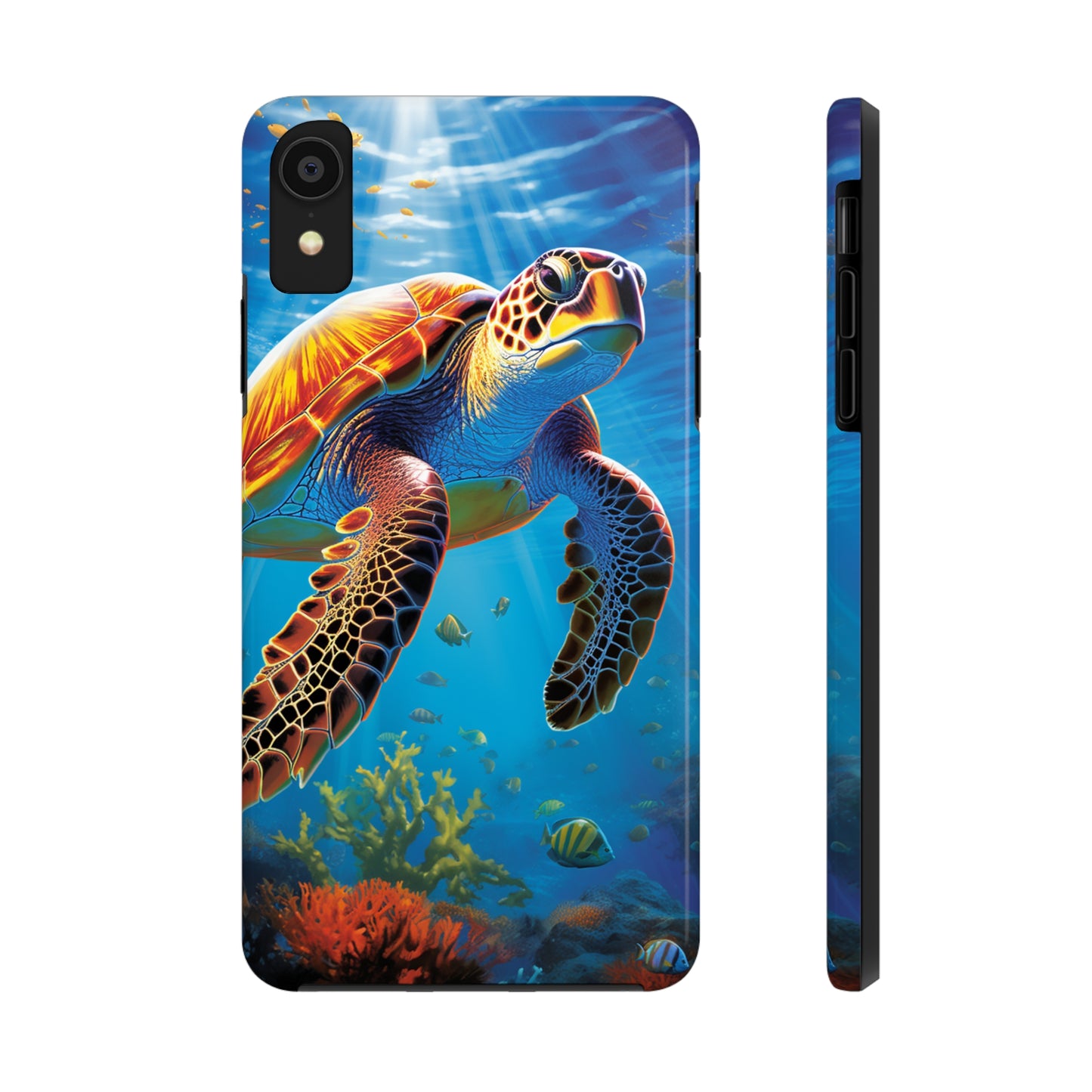 Serene Depths: A Majestic Sea Turtle Journey - Phone  Tough Cases