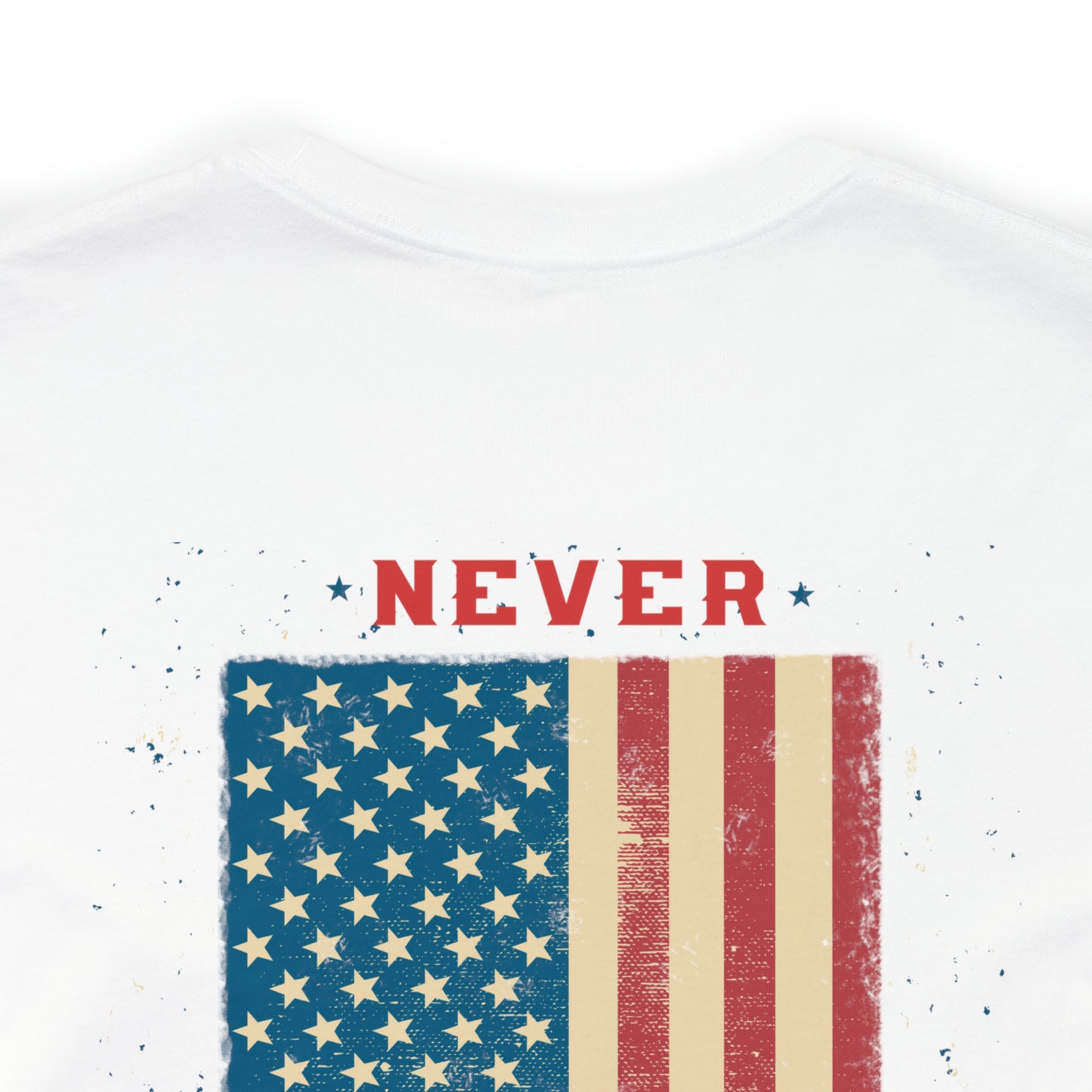 Unisex Jersey Short Sleeve Tee American Flag Memorial Day Honoring American Heroes