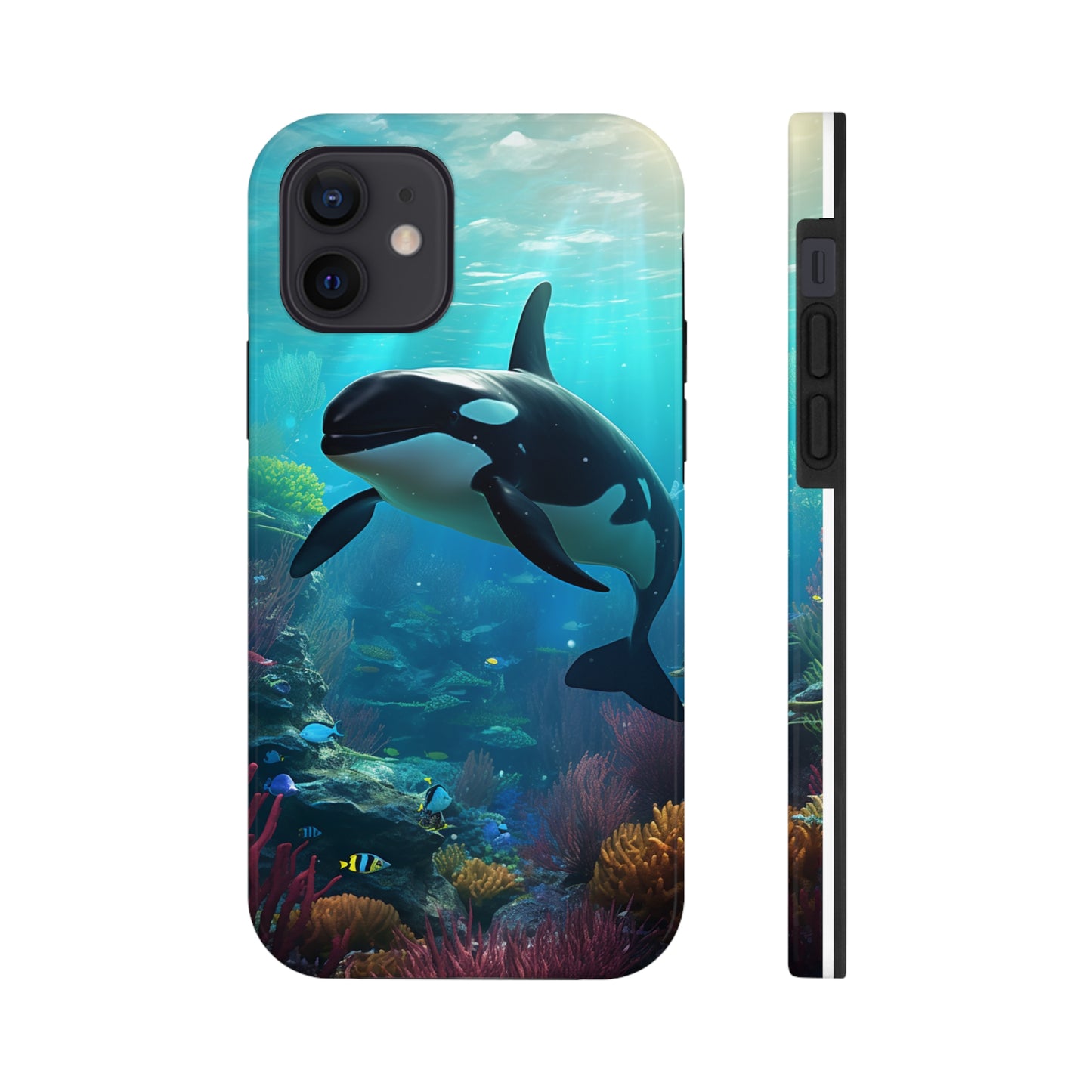 "Ocean Majesty: Killer Whale Submersion" Tough Phone Cases