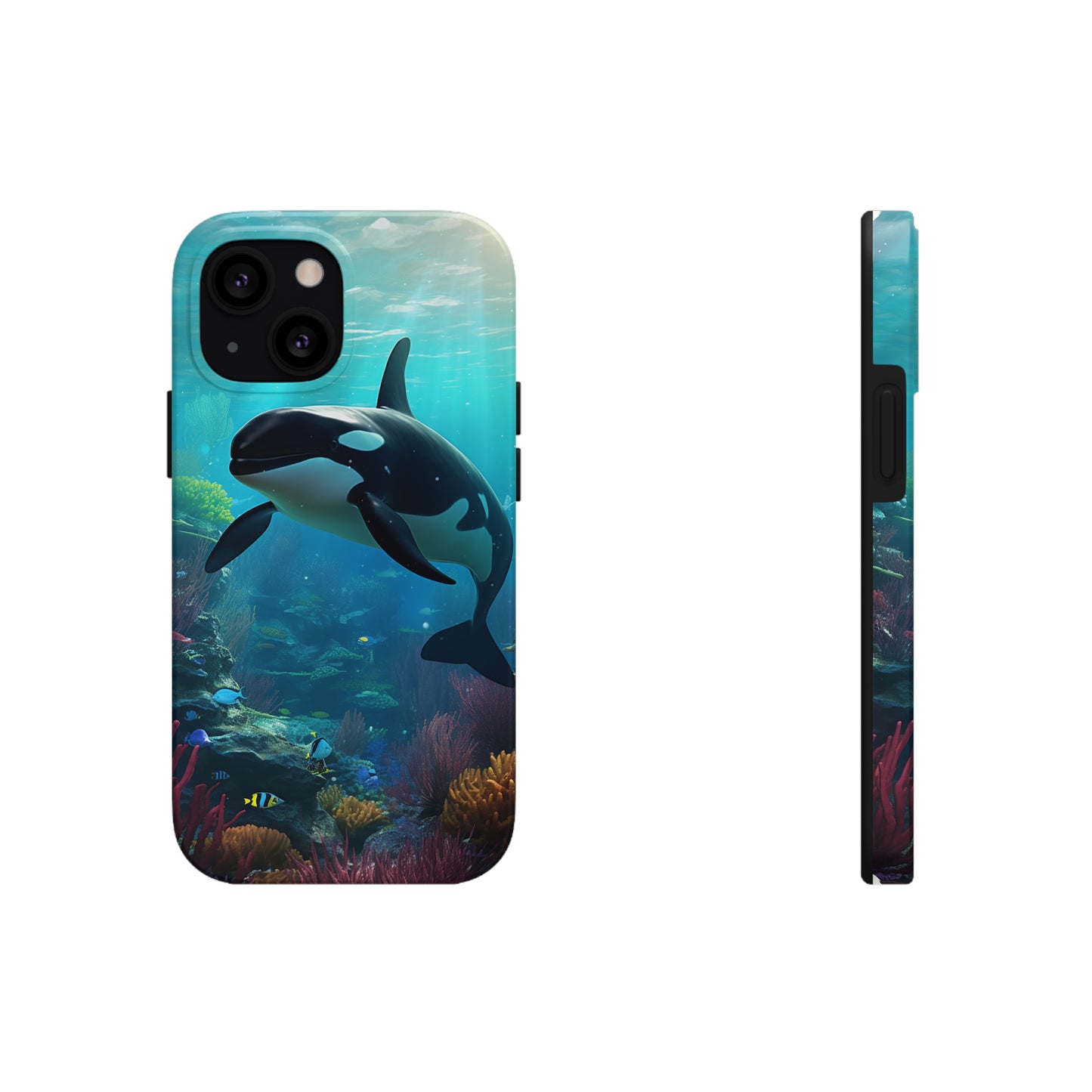 "Ocean Majesty: Killer Whale Submersion" Tough Phone Cases