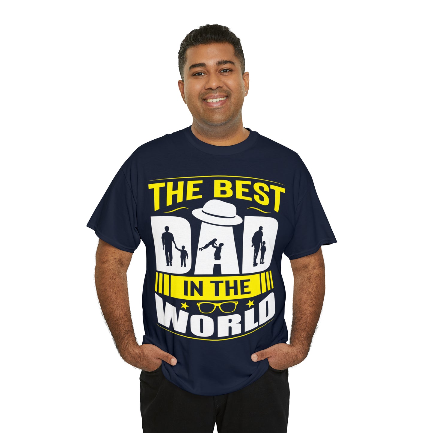 Father's Day T Shirt The Best Dad in the World Gifts Present